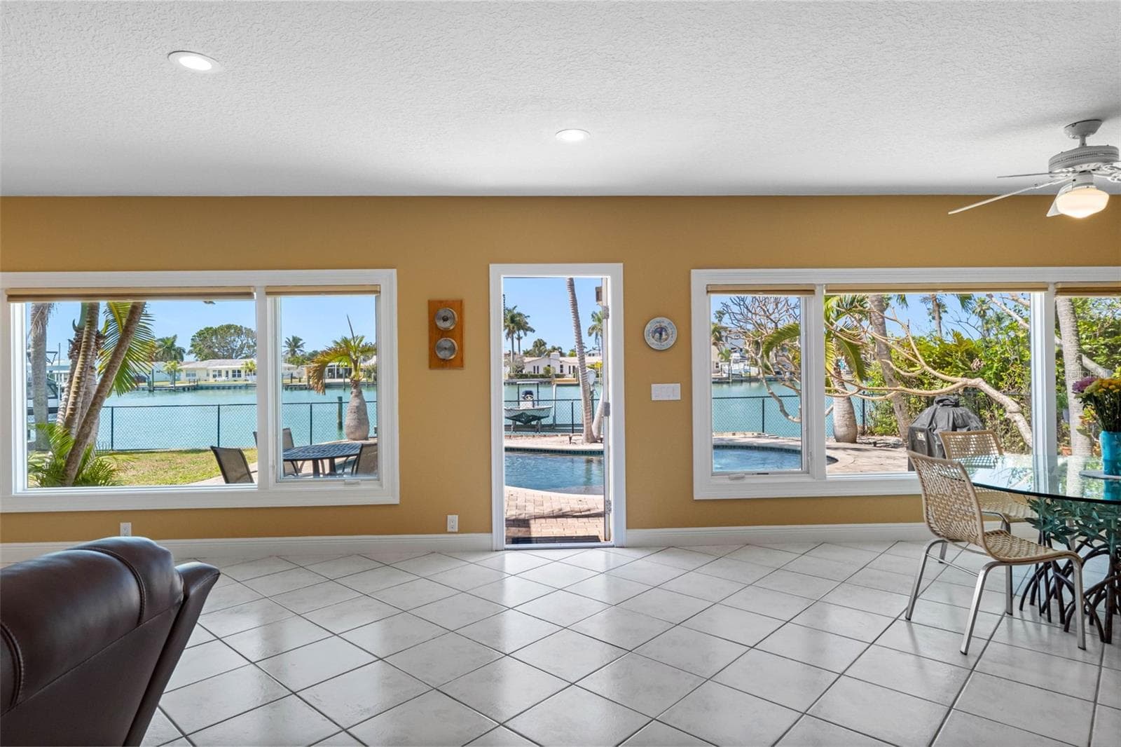 Pool and water views. - 11260 5TH ST E, TREASURE ISLAND