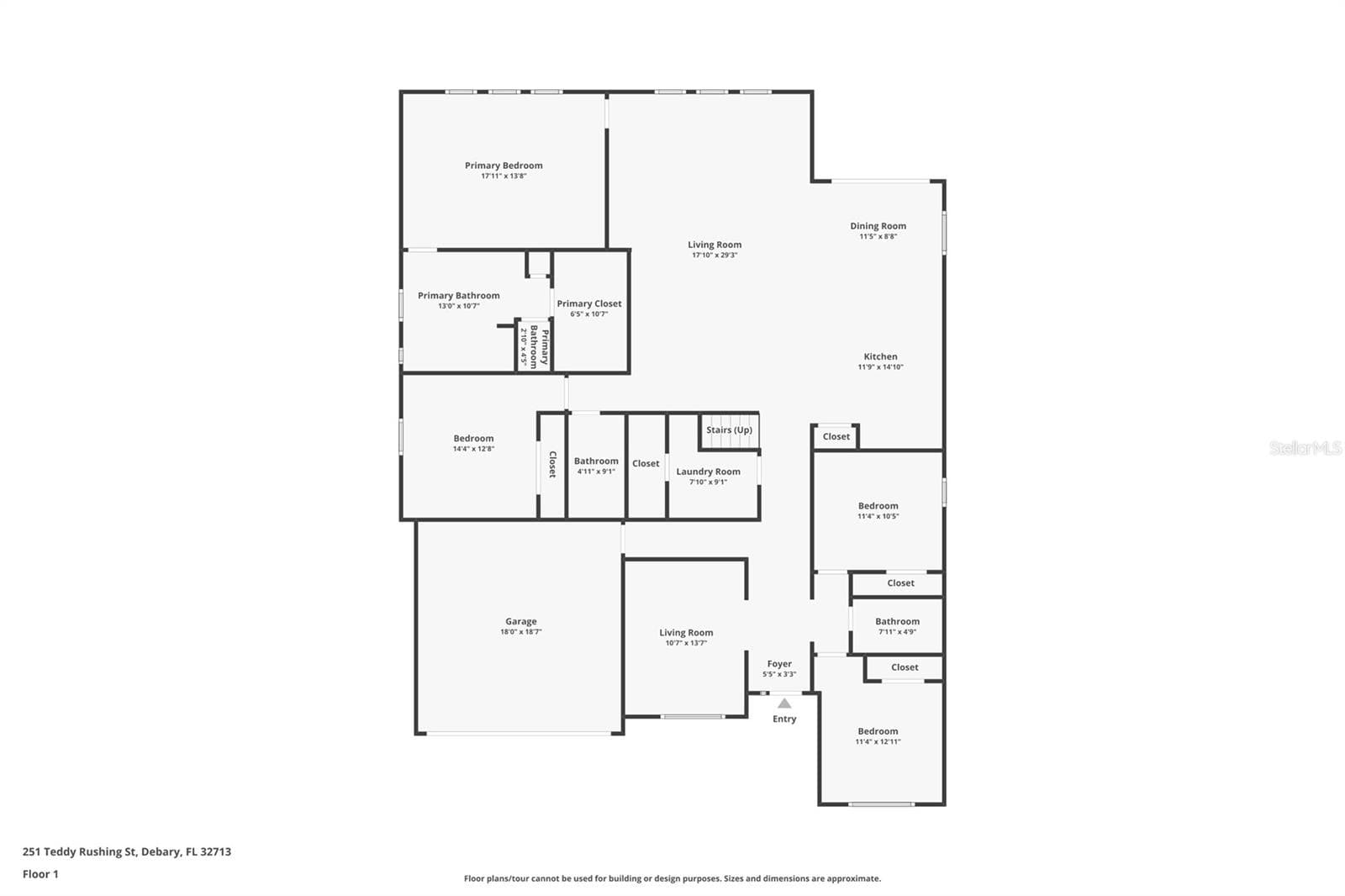Single Family Residence at 251 TEDDY RUSHING ST, DEBARY, photo 50 of 51