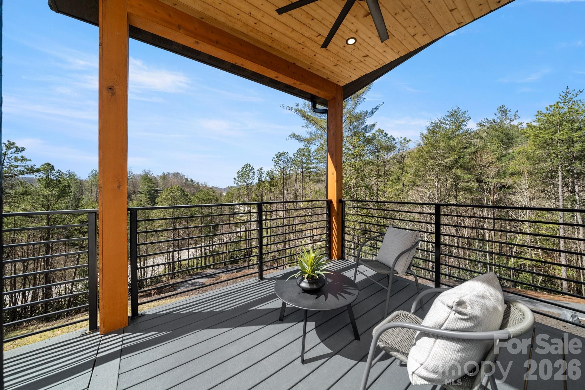 Second level open deck - 74 Jeranna Road, Mills River