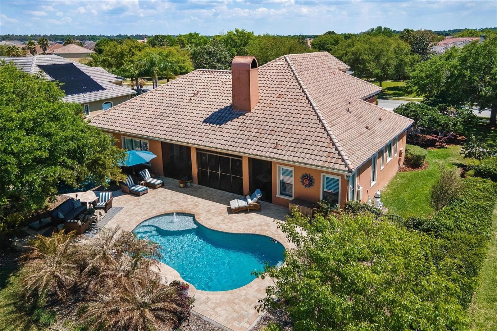 BACK AERIAL - 3001 ISOLA BELLA BLVD, MOUNT DORA