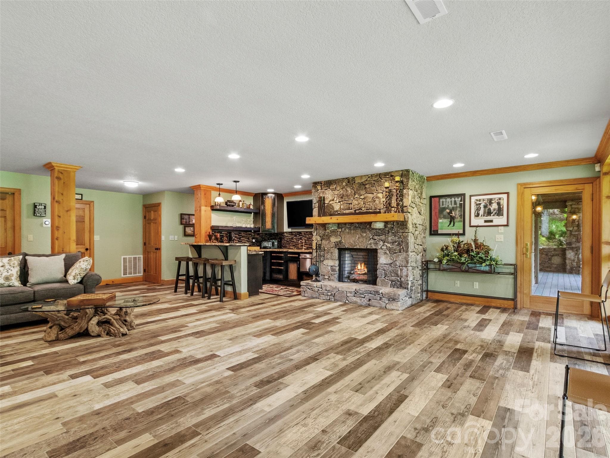Unlimited possibilities for a game room, media space, or casual entertaining - 151 Austin Mountain Drive, Burnsville