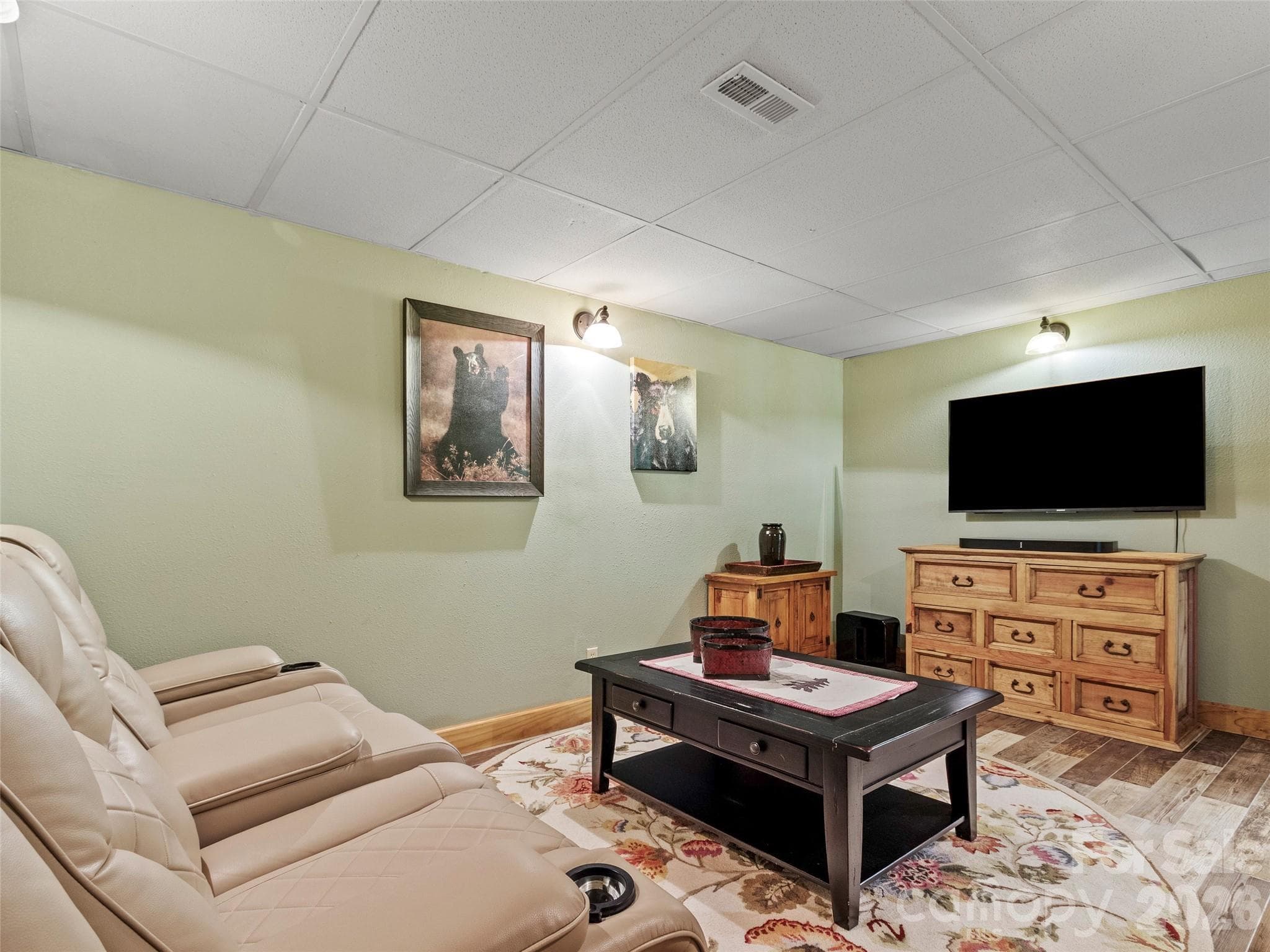 Cozy theater room designed for ultimate comfort & entertainment - 151 Austin Mountain Drive, Burnsville