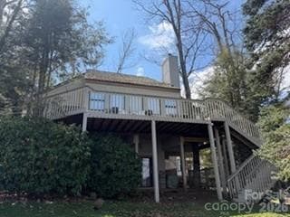 BACK OF HOME; OPEN DECK ON MAIN WITH LL COVERED PATIO - Burnsville