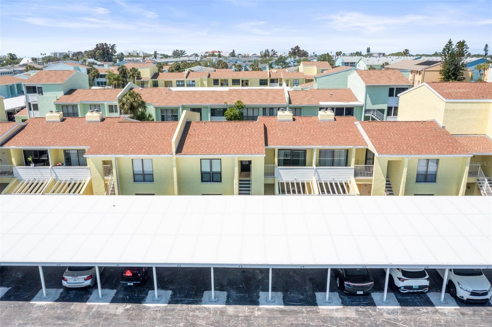View of the complex from the intracoastal waterwqay - 1 WINDRUSH BLVD #24, INDIAN ROCKS BEACH