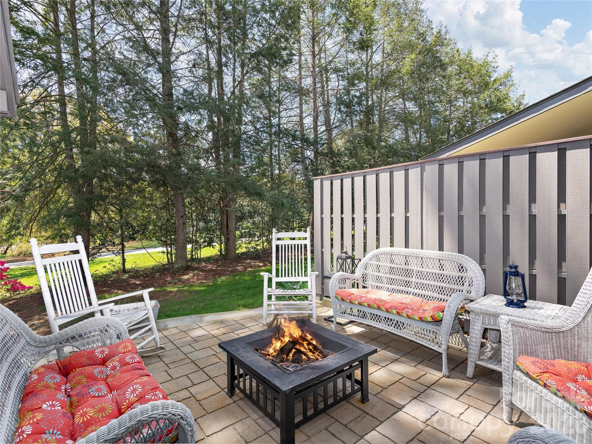 Newly designed and built Back Yard Patio off Sunroom - 521 Crowfields Lane, Asheville