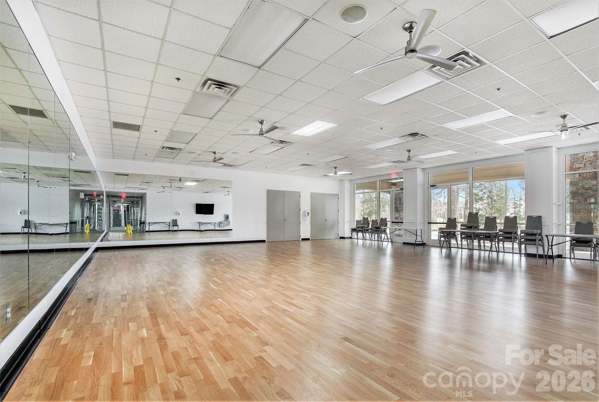 The Lake House studio overlooks Bowers Pond and is a perfect setting for yoga and fitness classes - Indian Land