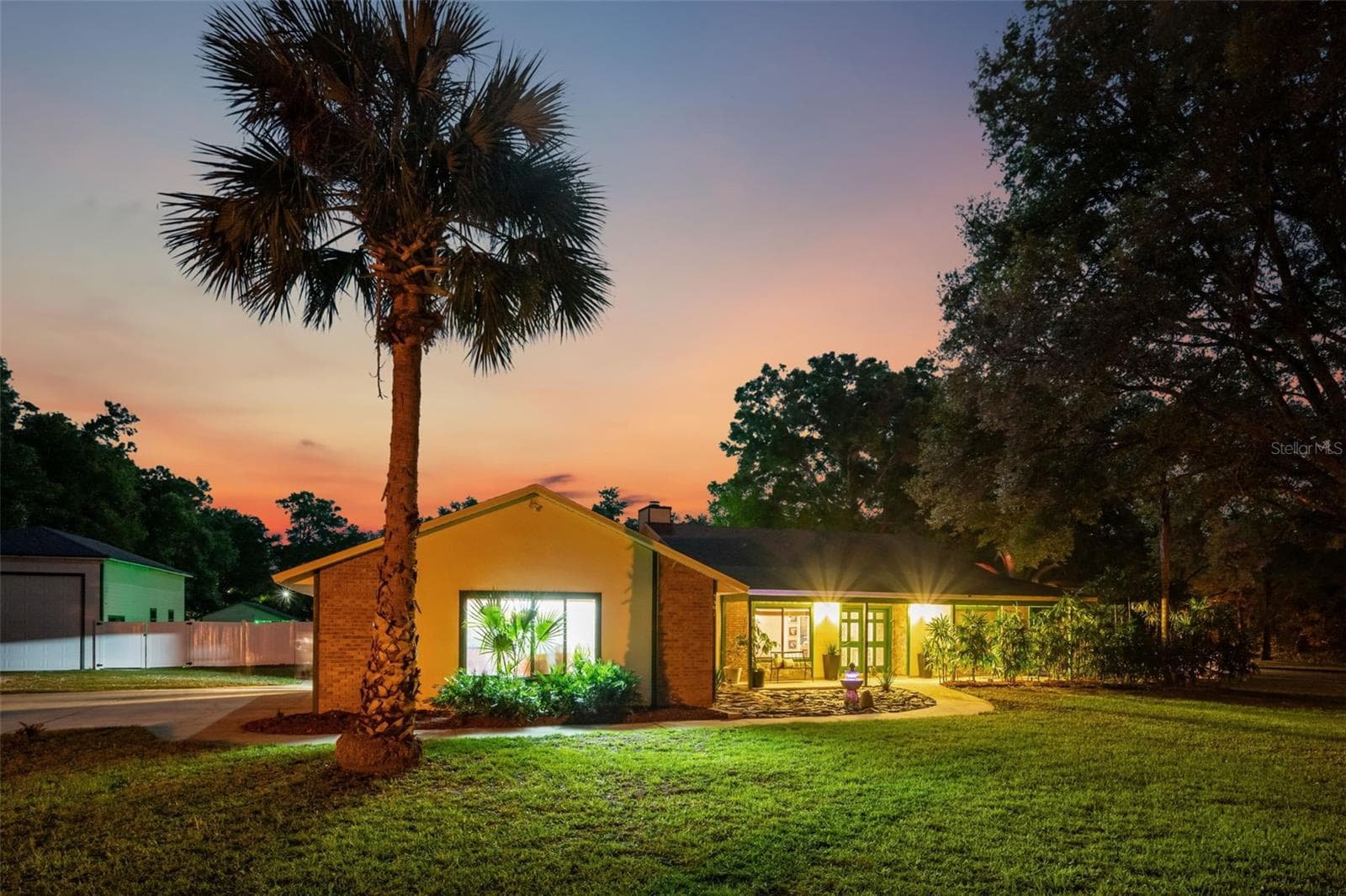 Front Exterior Night View - 3501 HILL STREAM AVE, APOPKA