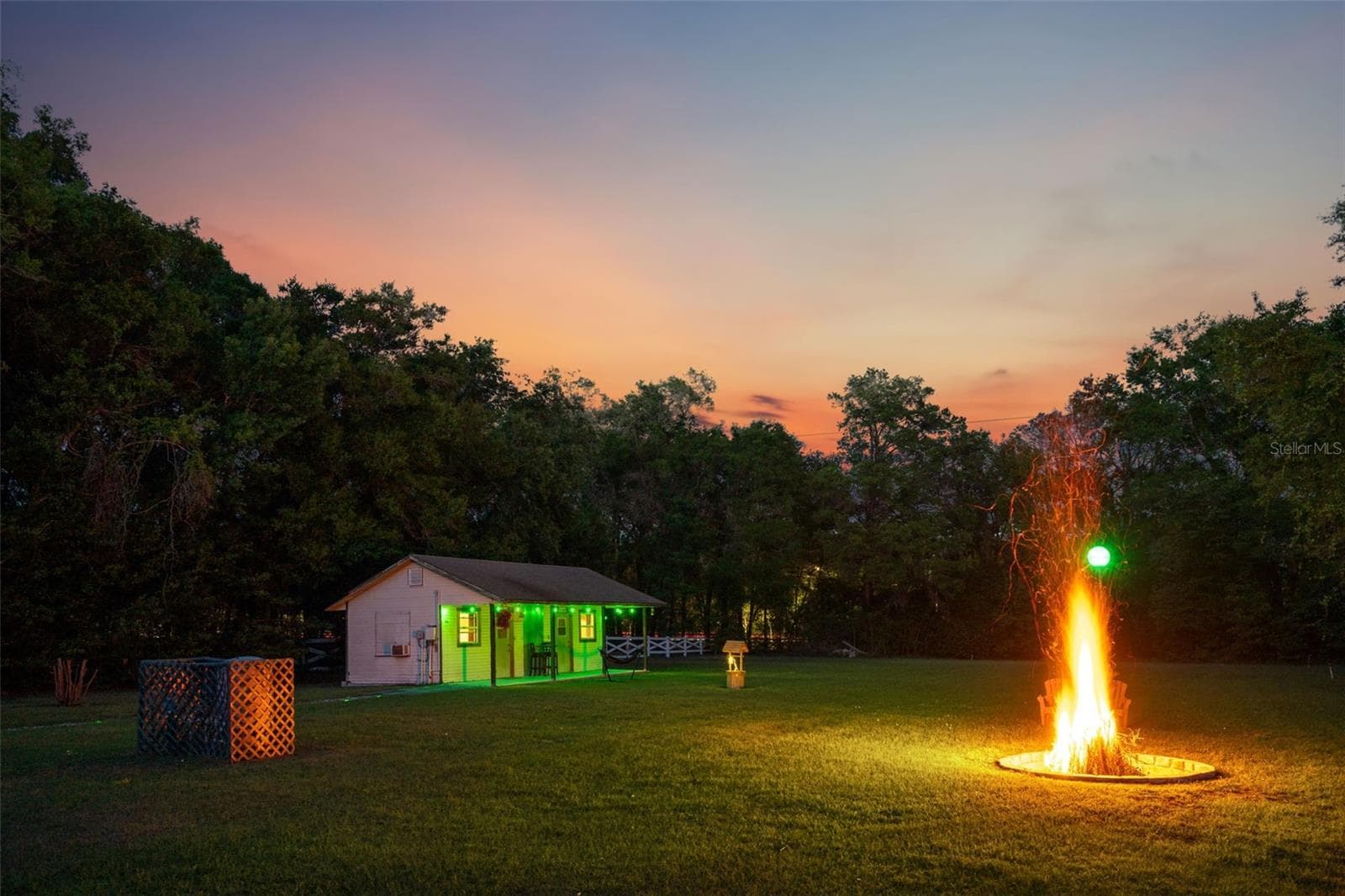 Fire Pit Evening View - 3501 HILL STREAM AVE, APOPKA