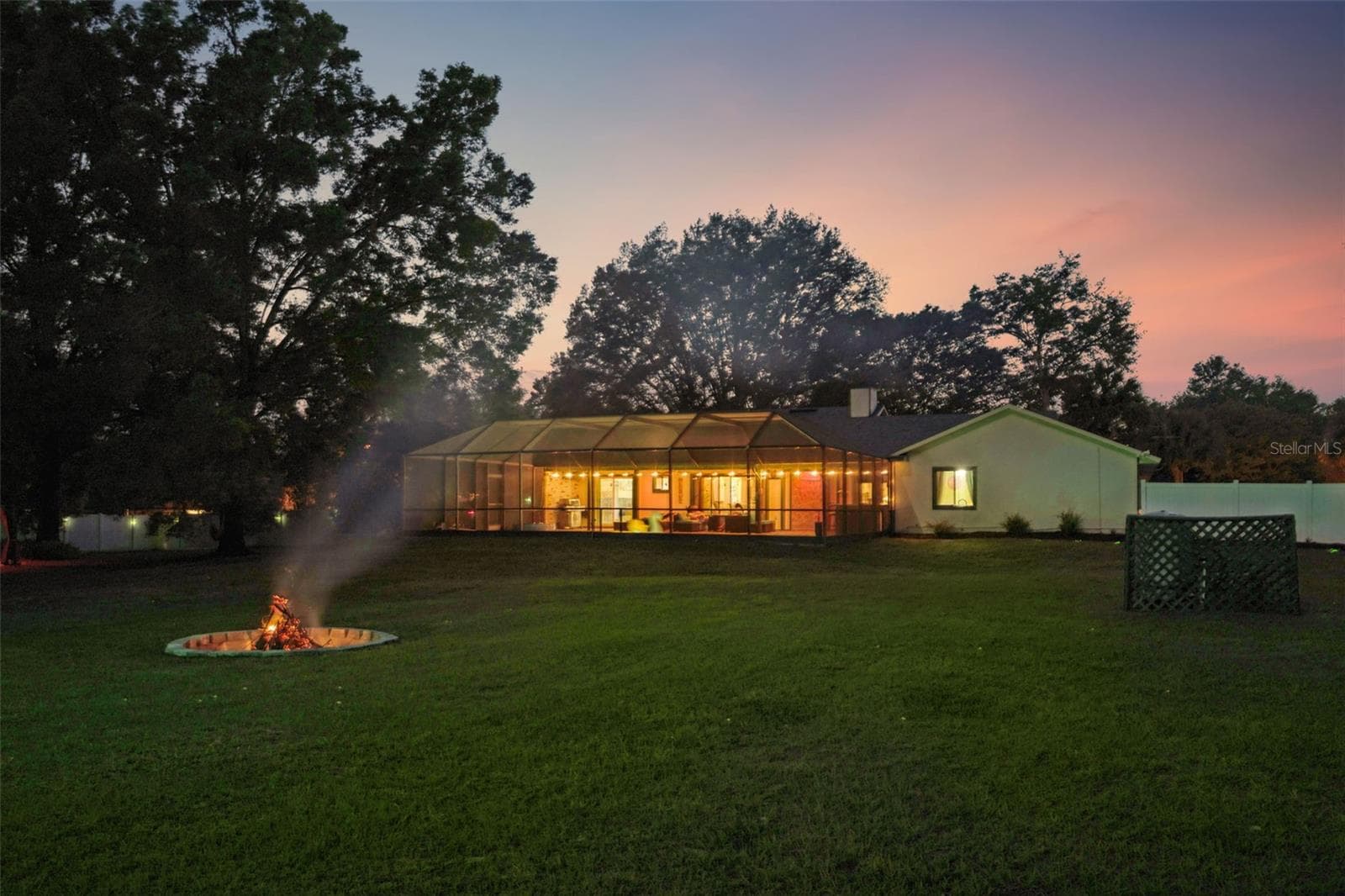 Backyard Sunset View - 3501 HILL STREAM AVE, APOPKA