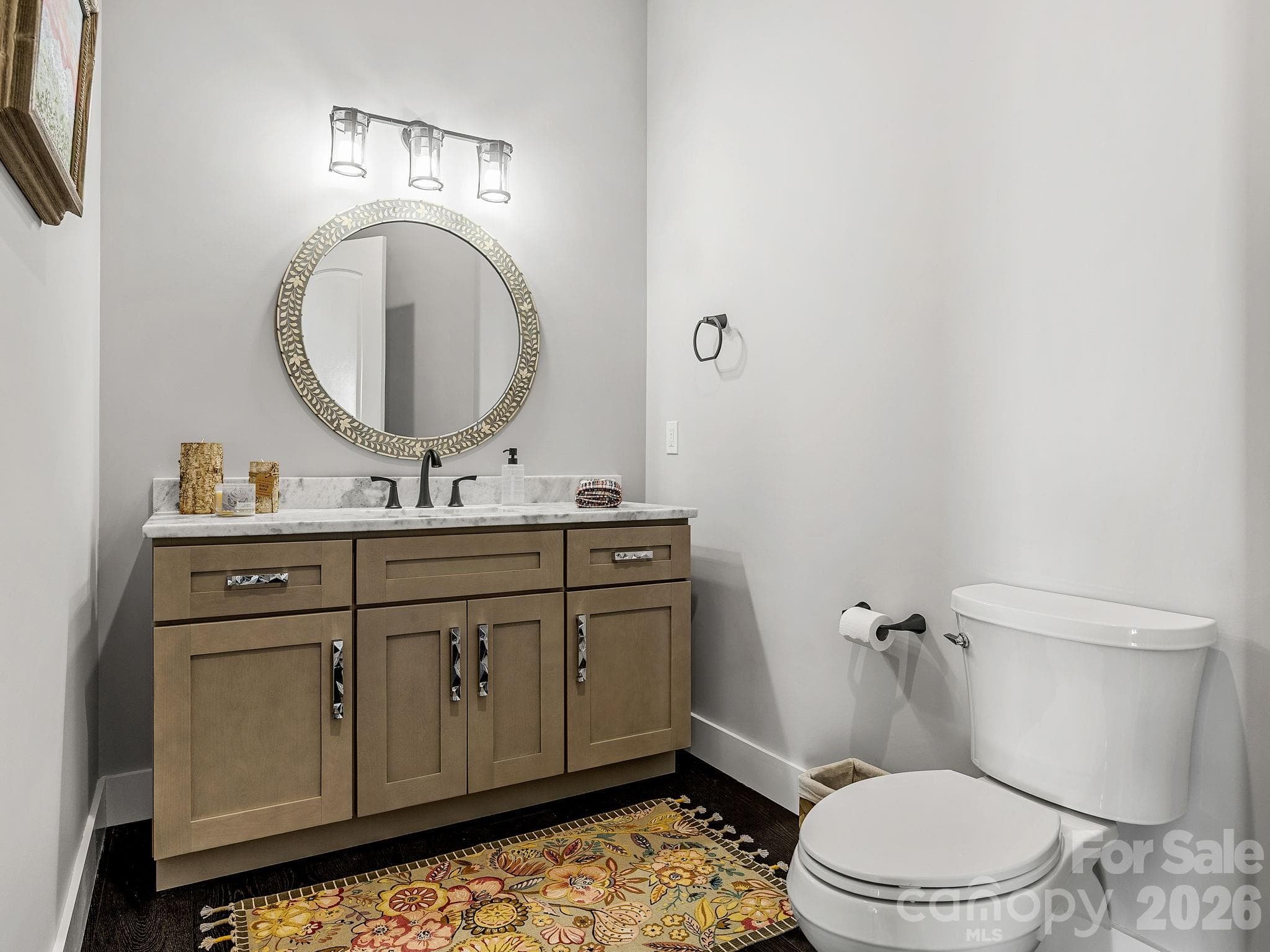 Main floor powder room. - 345 Preservation Trail, Columbus