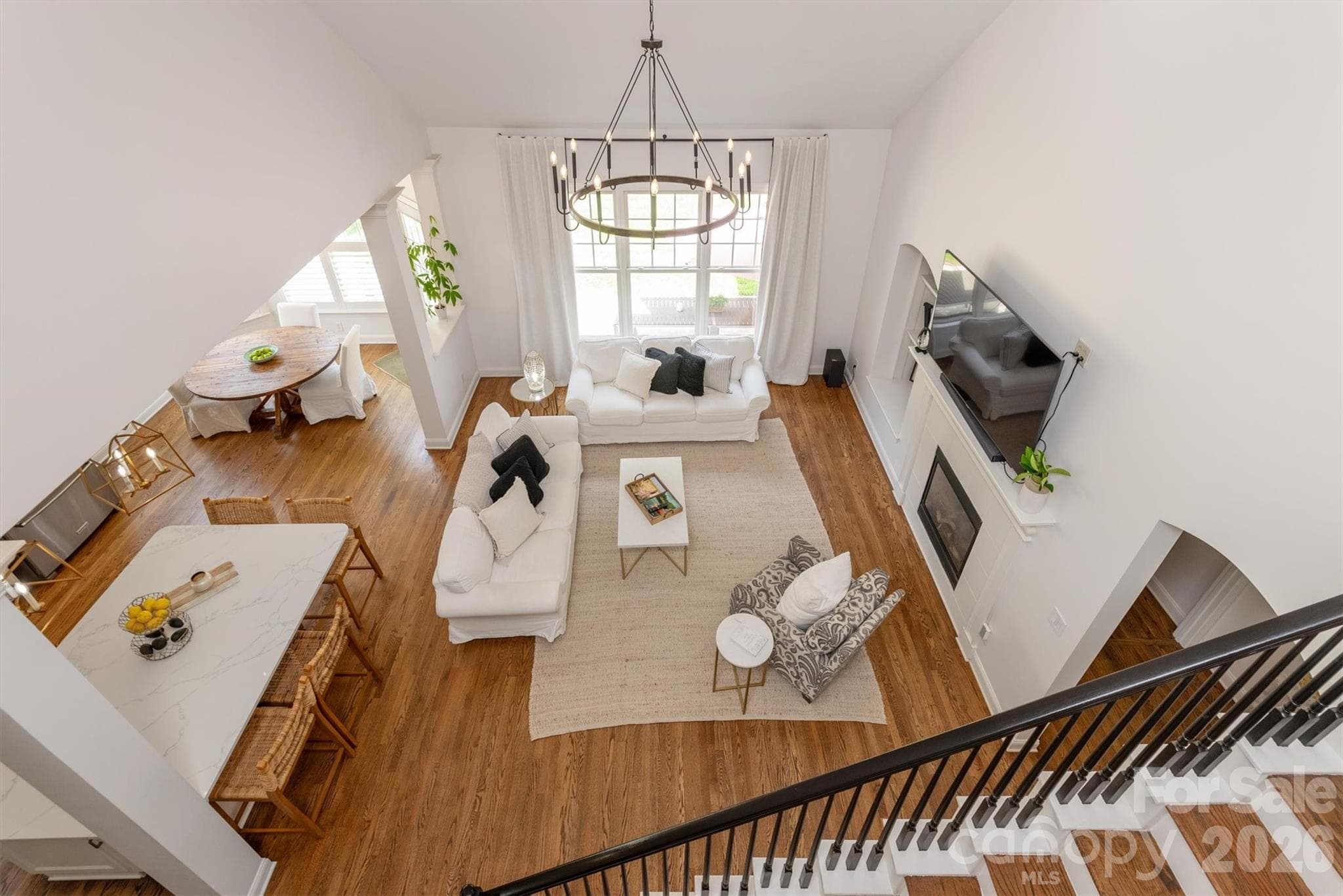 Bright and inviting family room - 869 Stratford Run Drive, Fort Mill