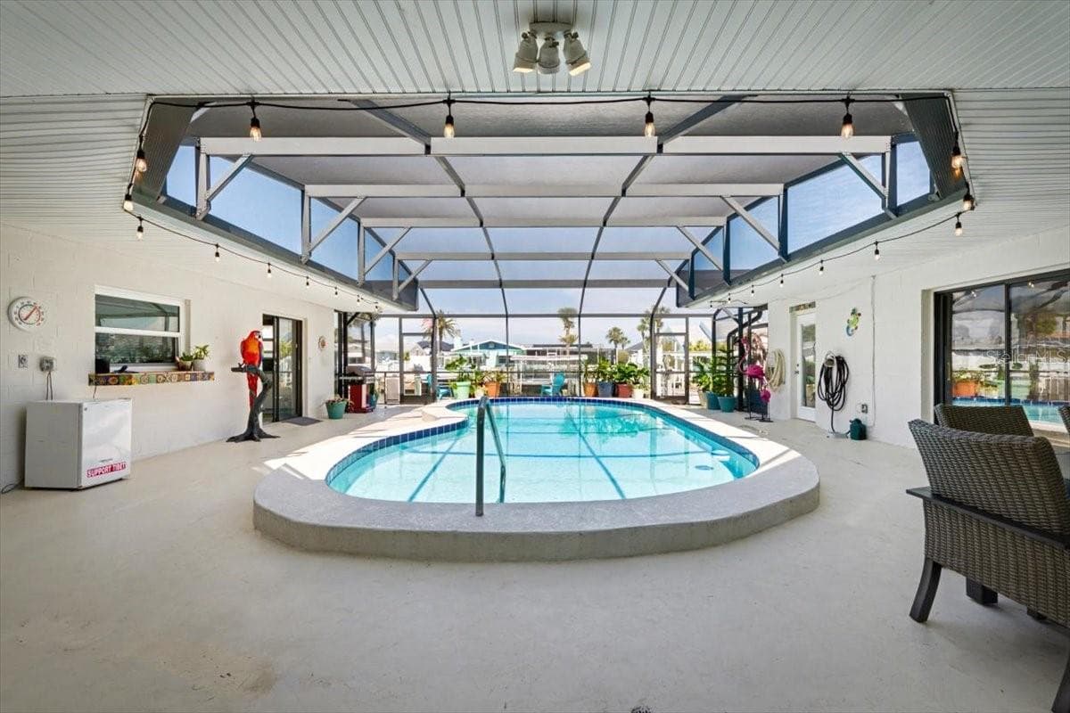 Screened Pool Area - 124 ANCHOR DR, PONCE INLET