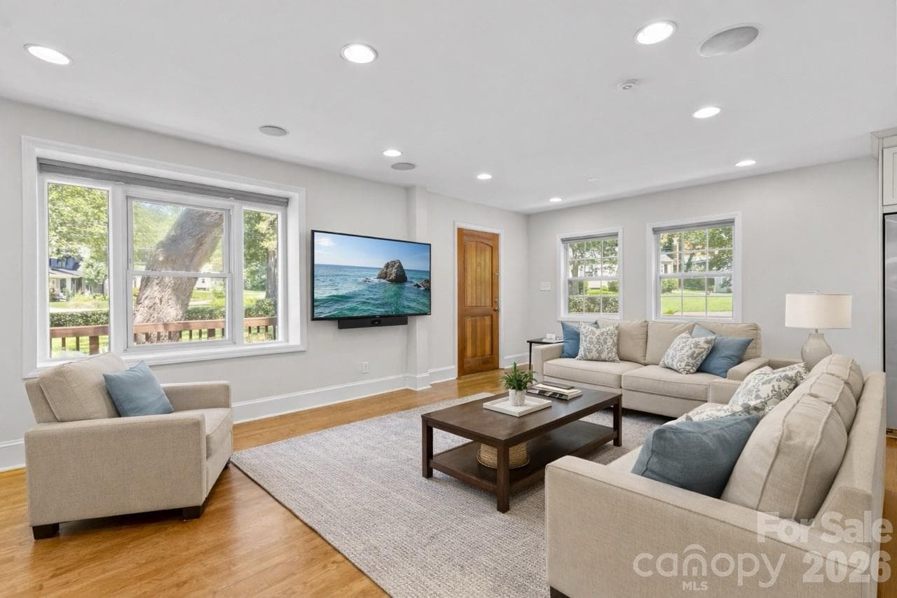 AI-ENHANCED Virtually Staged Family Room - Charlotte