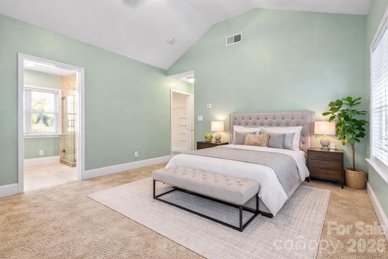 AI-ENHANCED Upstairs Primary Bedroom - Charlotte