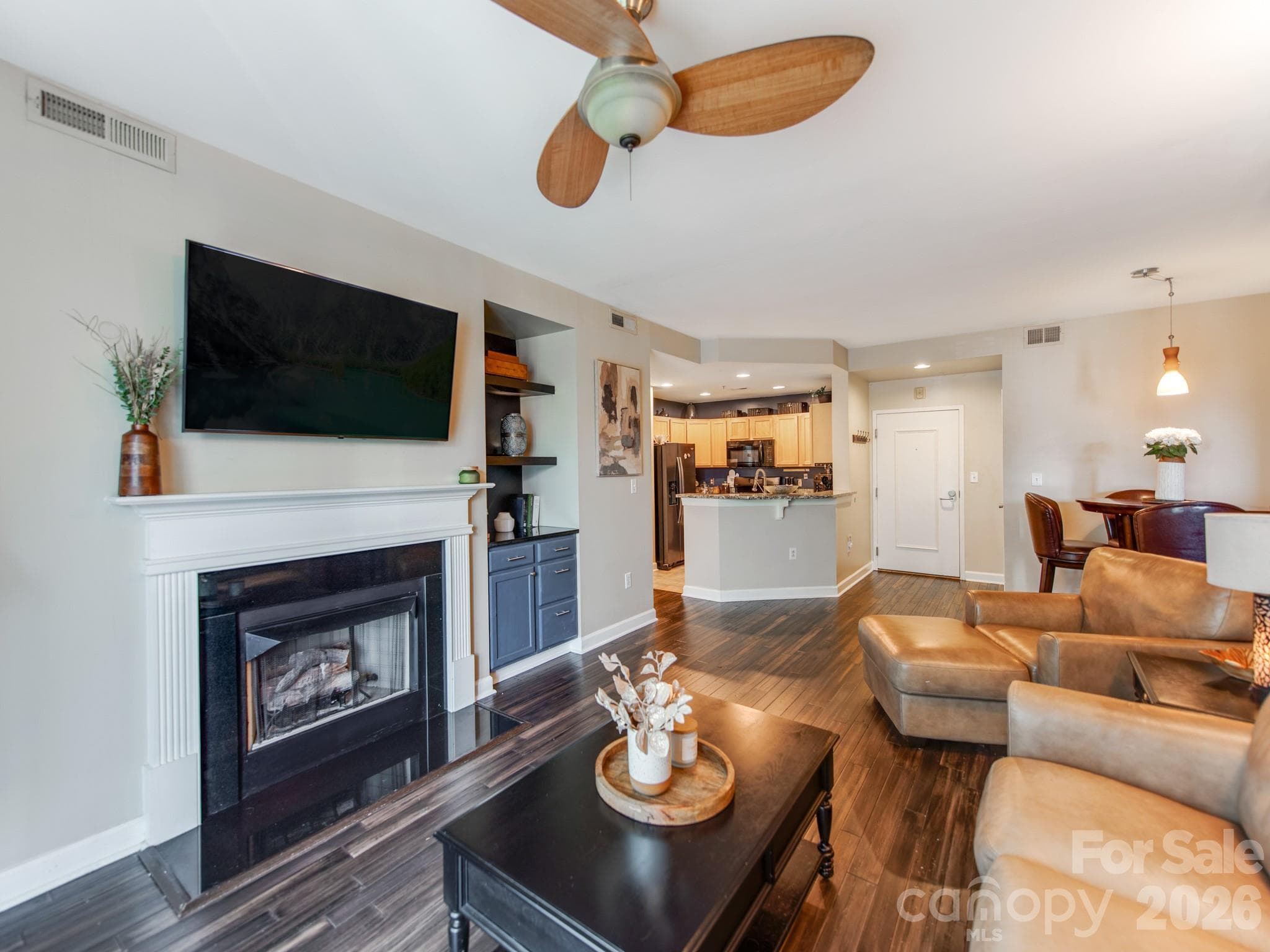 gas fireplace - Charlotte