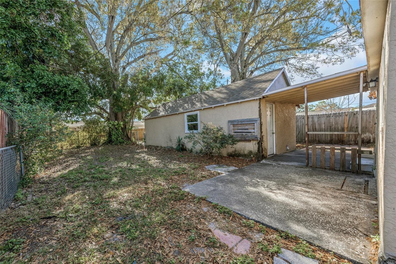 Rear Yard - Left Side View - 4139 26TH ST N, ST PETERSBURG