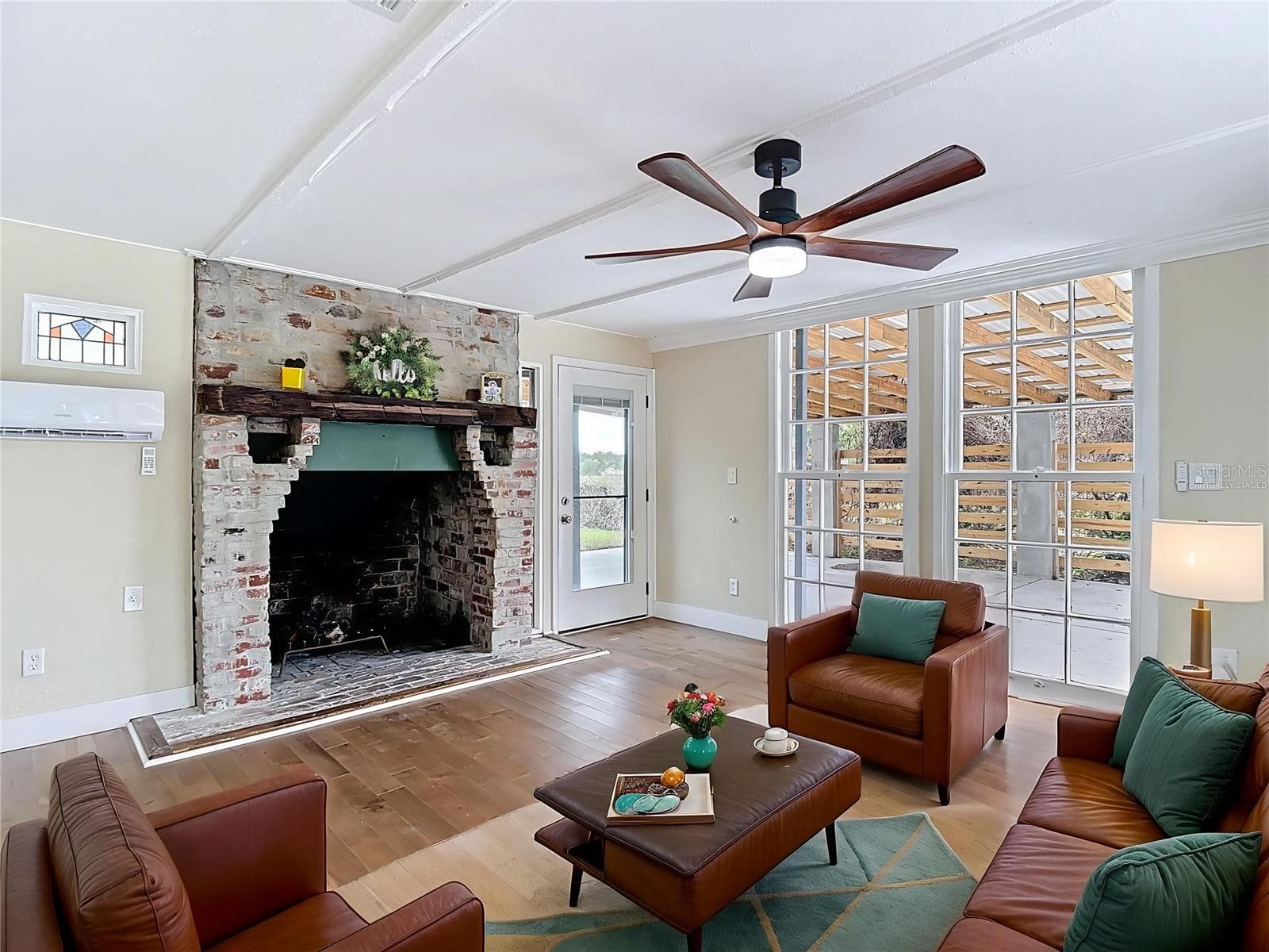 Virtually Staged Sunroom area at front of home - 216 CORBETT RD, LITHIA