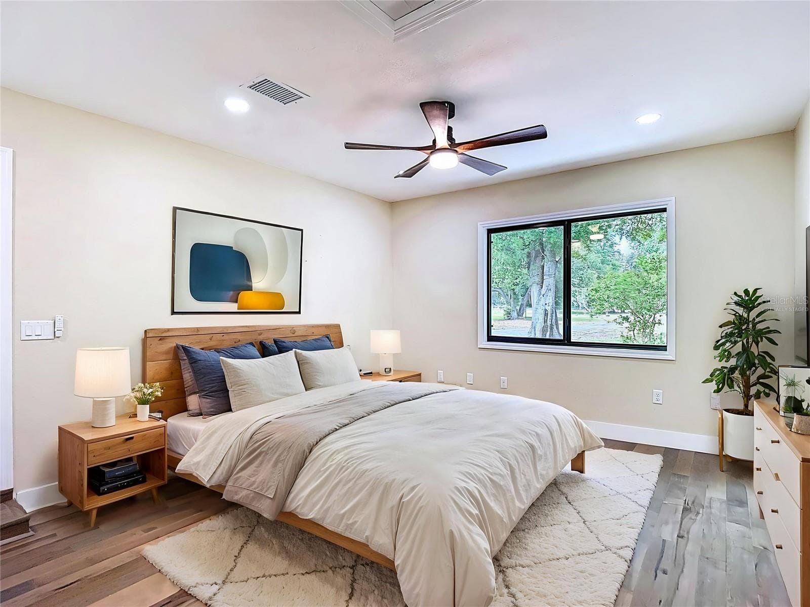Virtually Staged Primary bedroom - 216 CORBETT RD, LITHIA