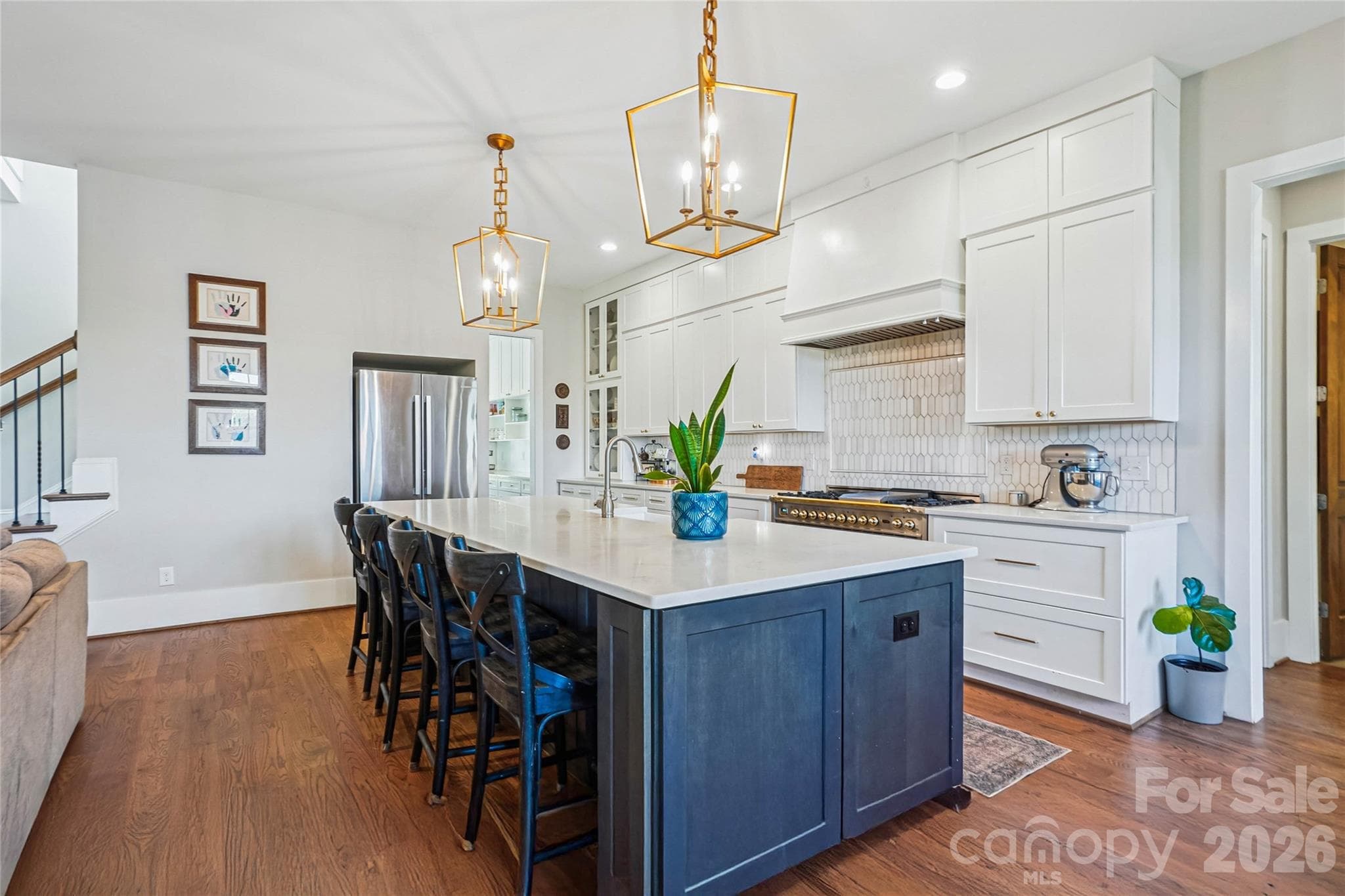 Kitchen and island - 1904 Canal Road, Catawba