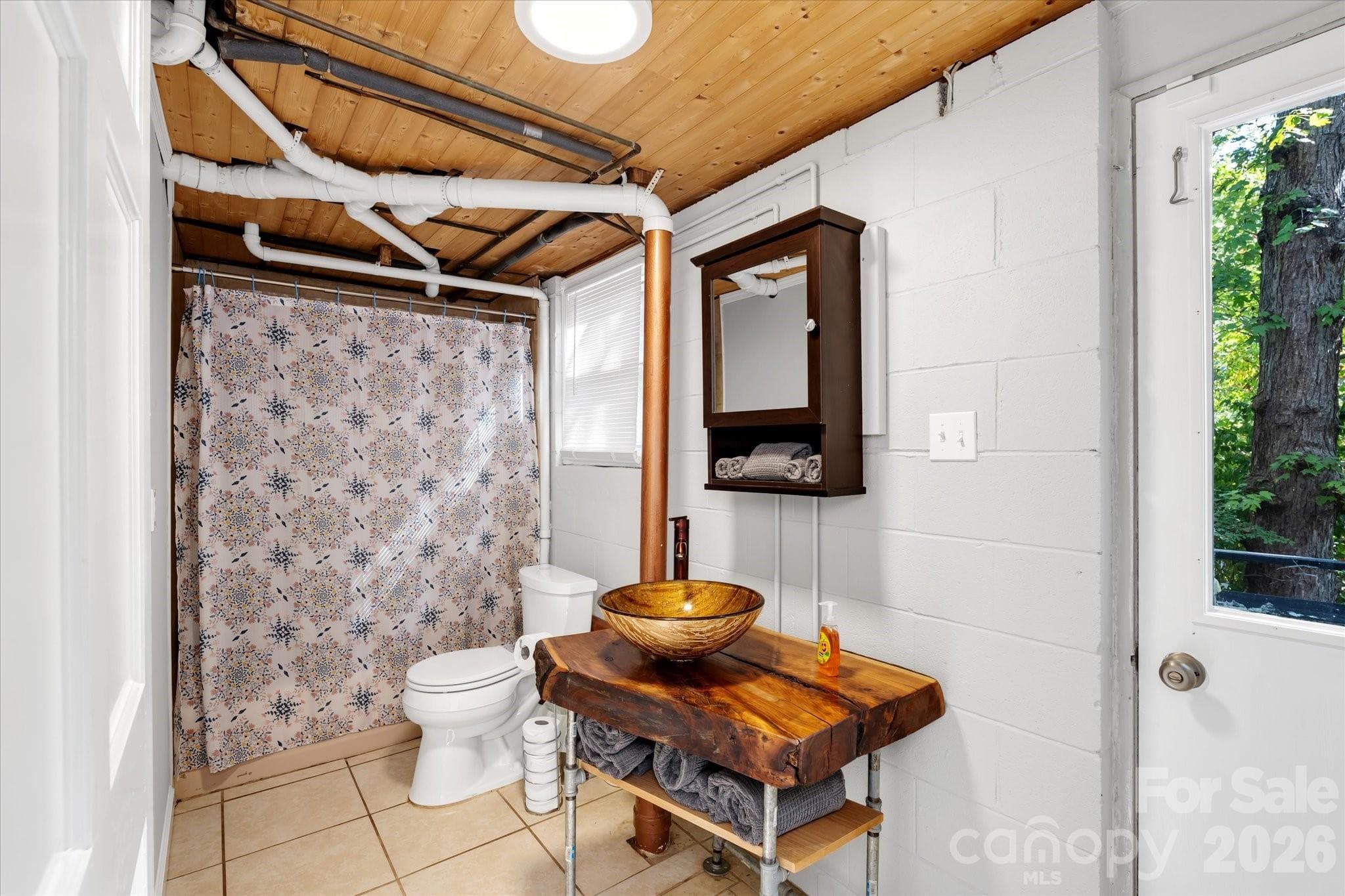 Downstairs full bathroom - 23 Springwood Drive, Asheville