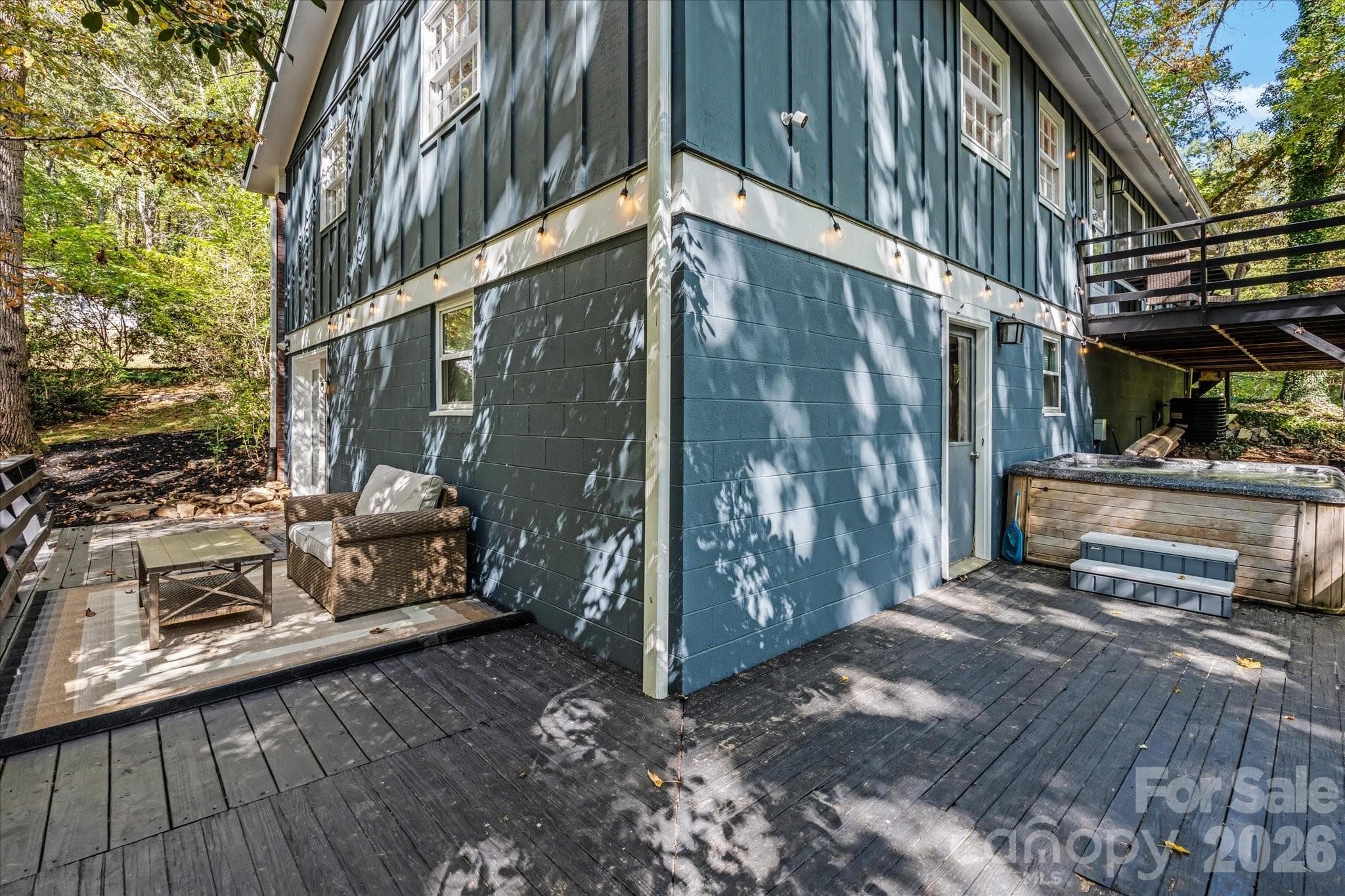 Expansive back deck - 23 Springwood Drive, Asheville