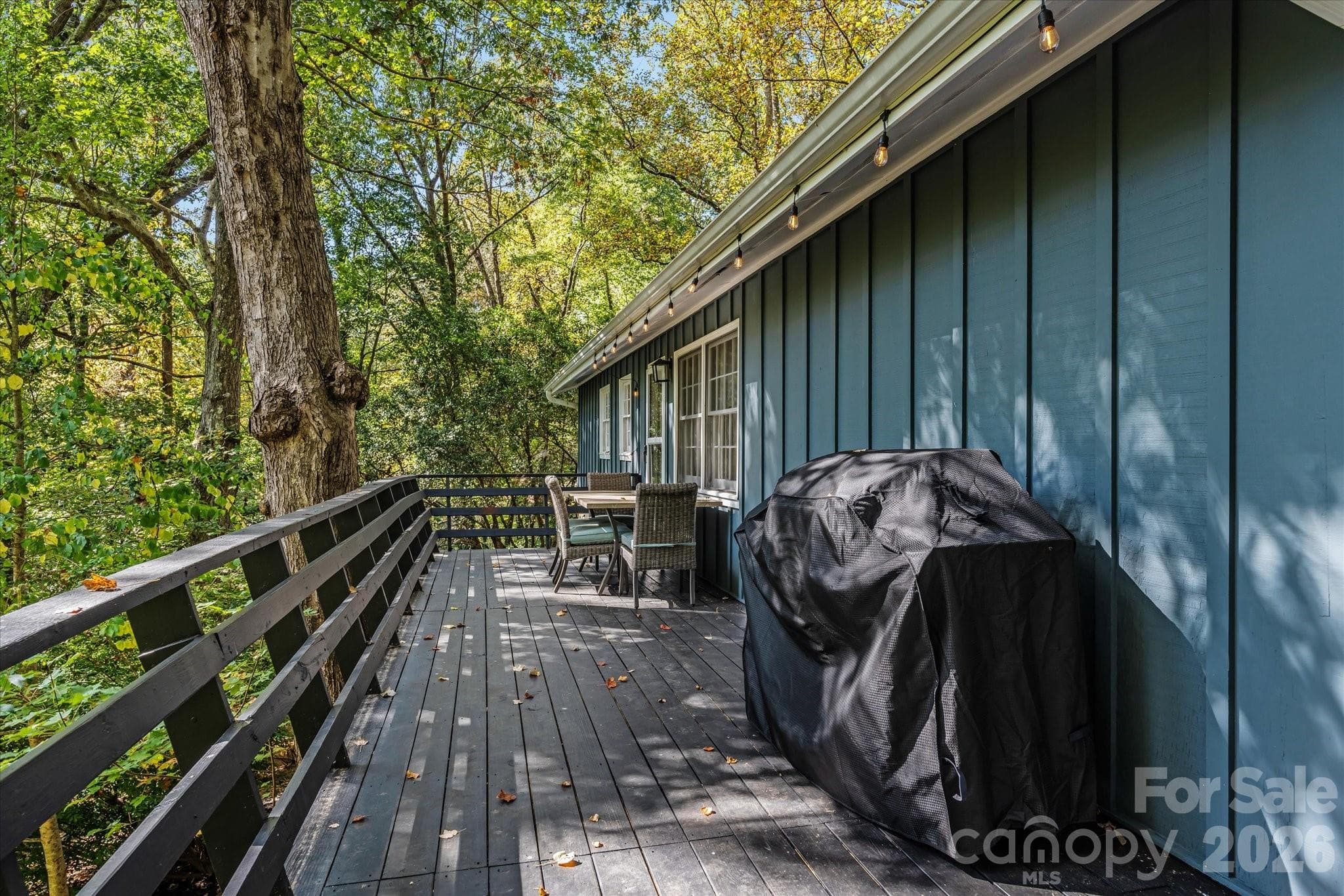 Upper level back deck - 23 Springwood Drive, Asheville