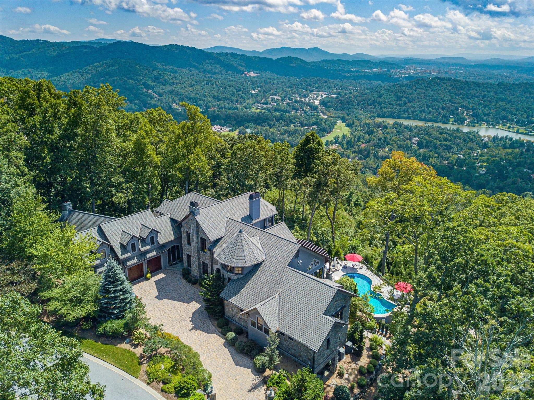 Perched near the top of Reynolds Mountain - Asheville