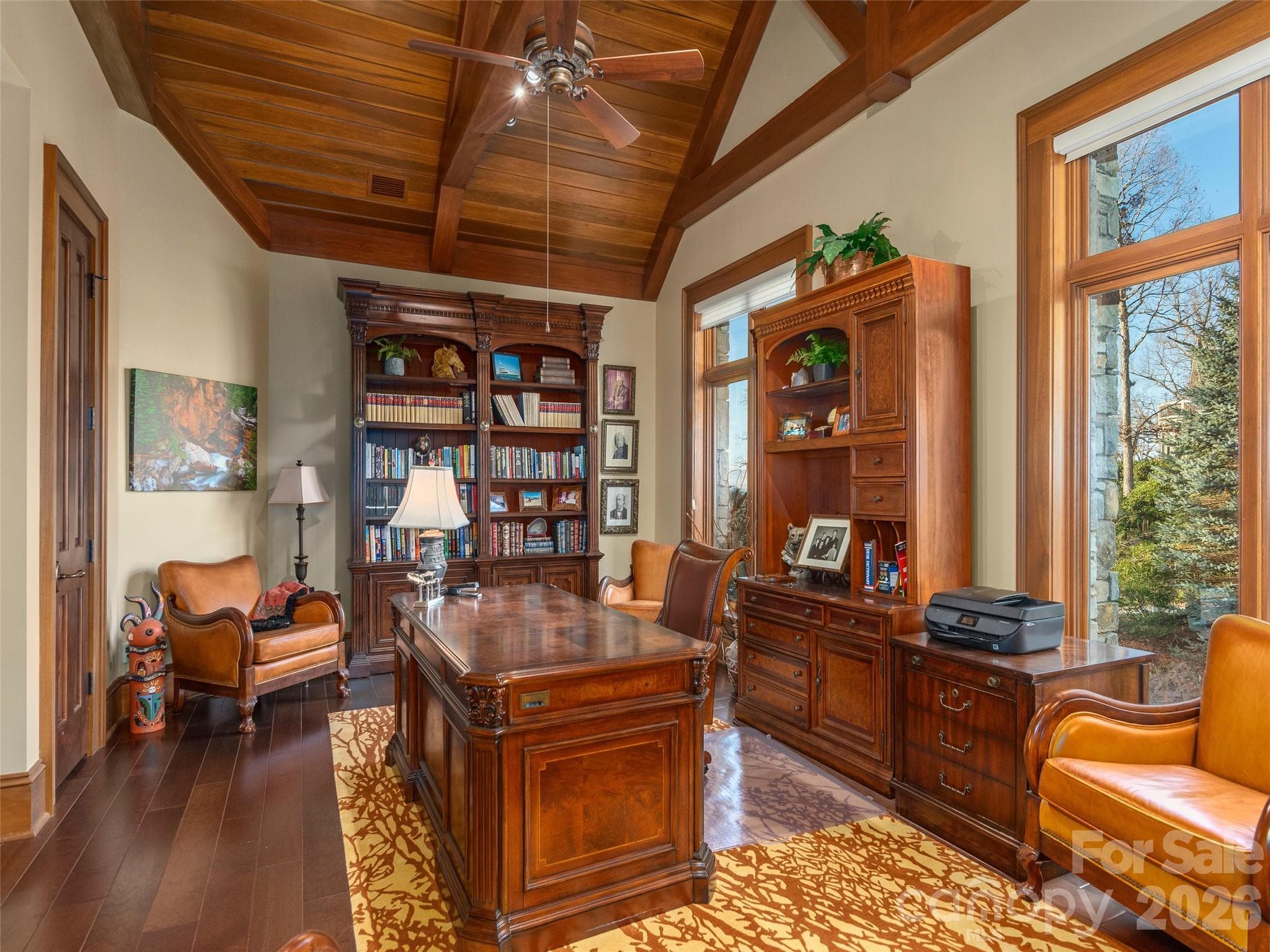 6th bedroom currently used as an office - 633 Altamont View, Asheville