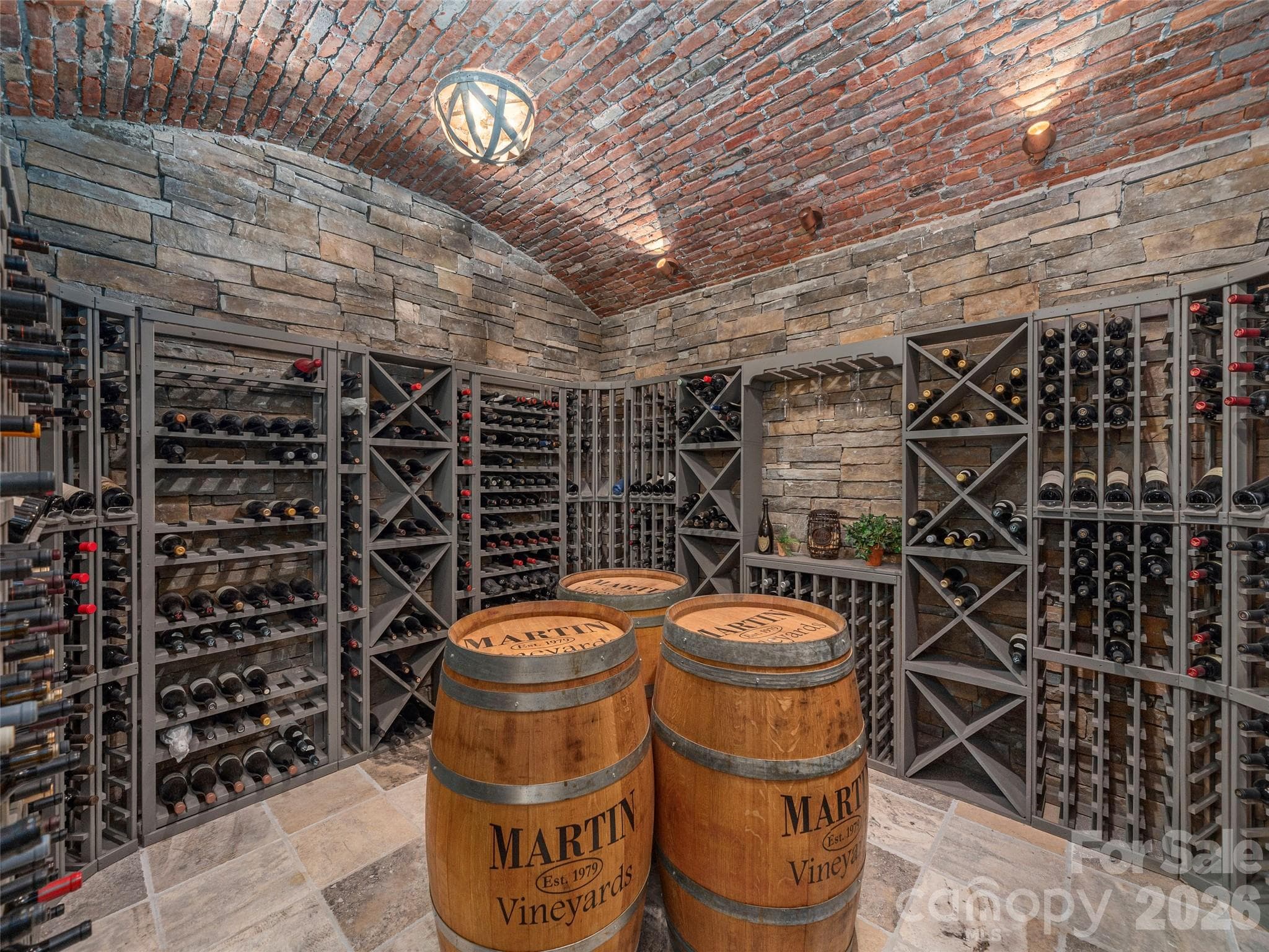 1200+/- bottle wine cellar - 633 Altamont View, Asheville