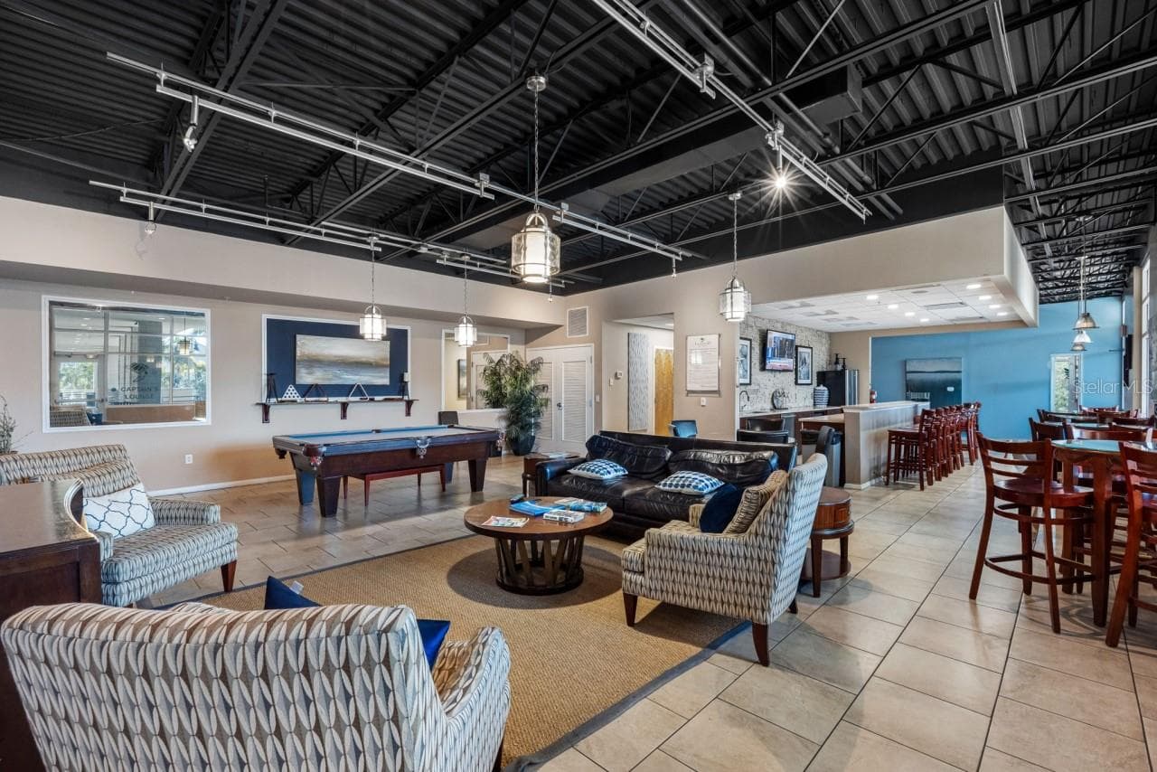 Captin's Lounge area - can be reserved for parties/events. - 6057 MOORINGS DR S, ST PETERSBURG