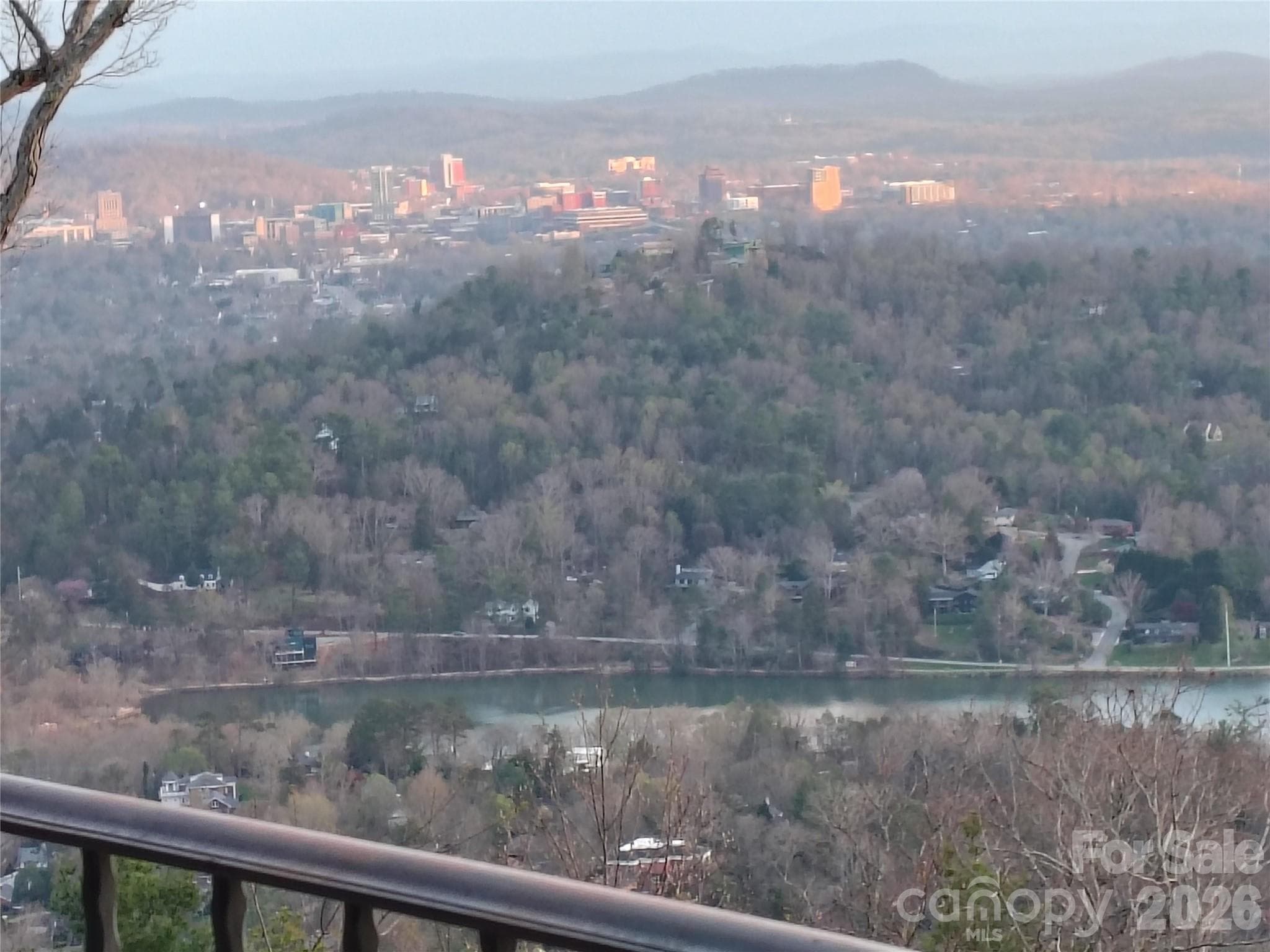 Downtown shimmering in the setting sun - 633 Altamont View, Asheville