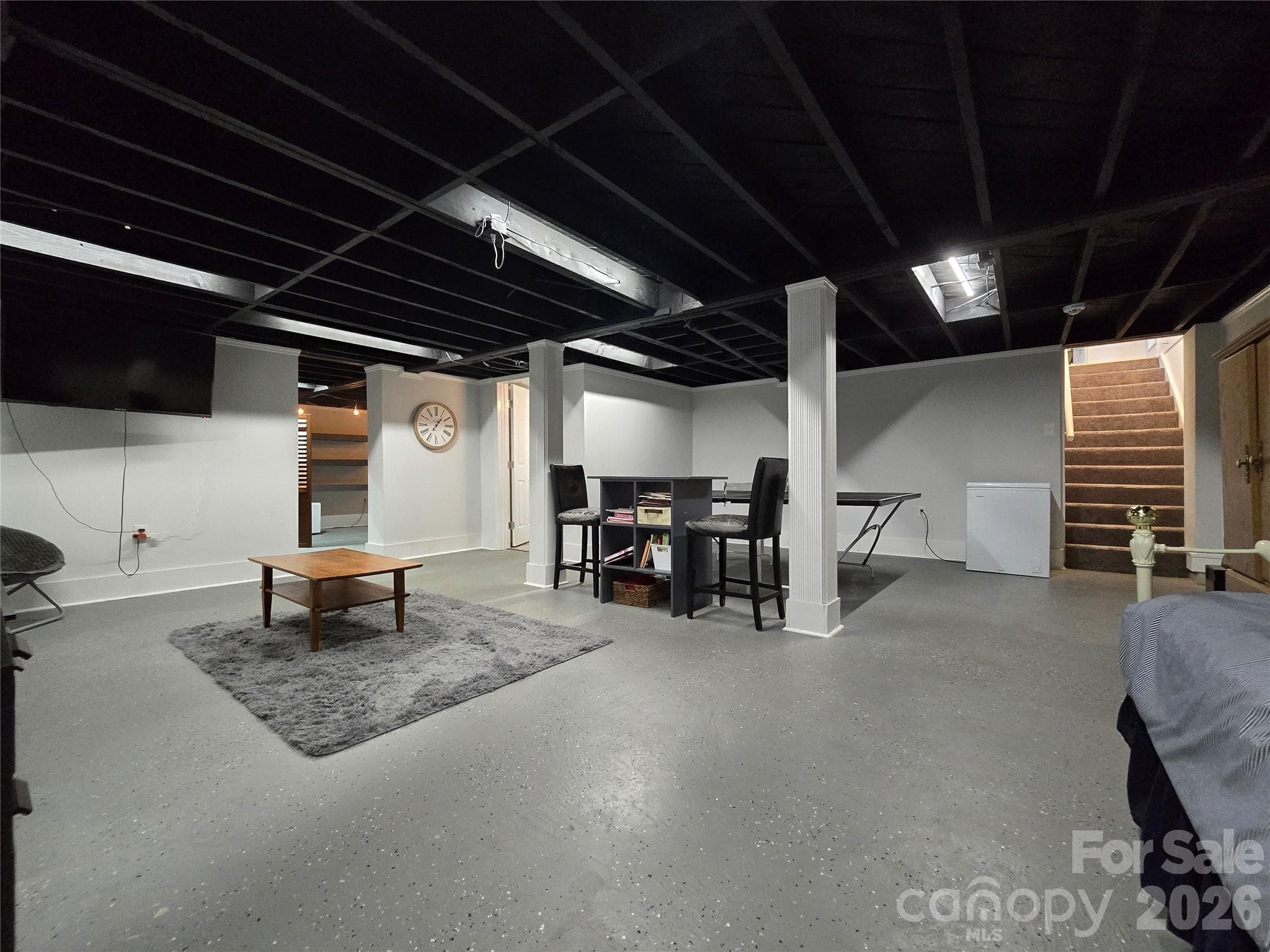 Basement Before New ceilings - 403 Stevens Street, China Grove