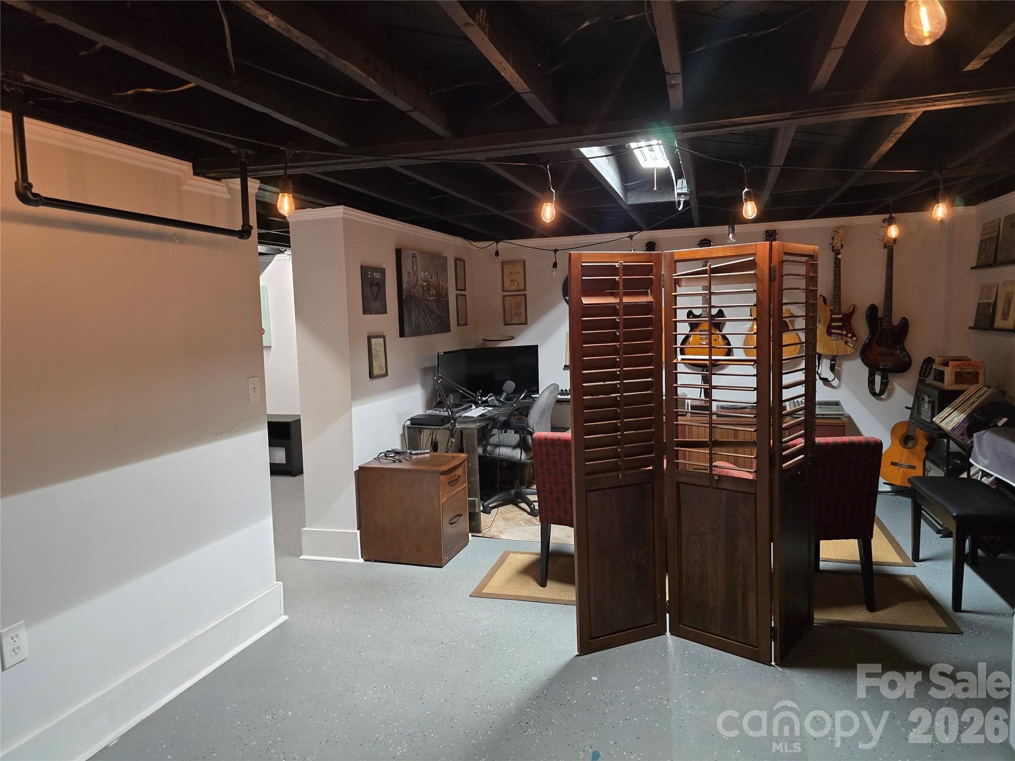Basement Before New ceilings - 403 Stevens Street, China Grove