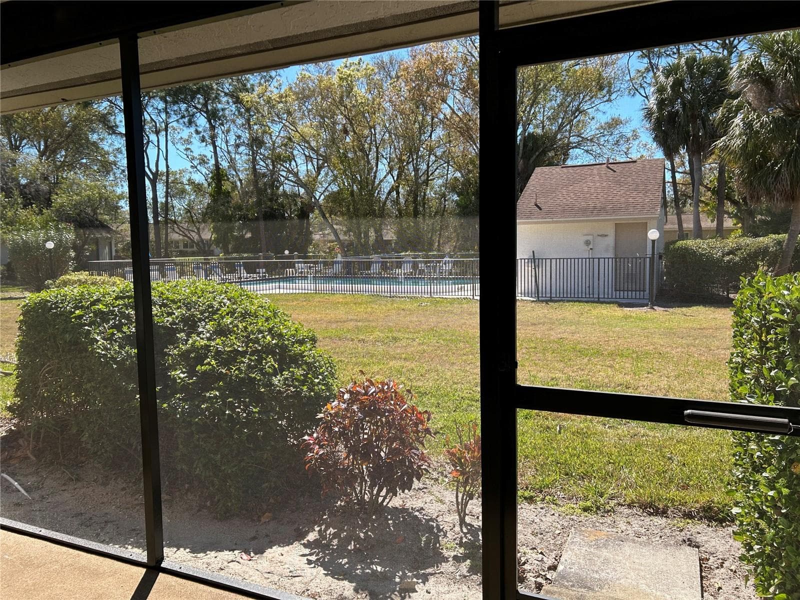 Lanai with direct access community pool - 5204 MYRTLE WOOD #2, SARASOTA