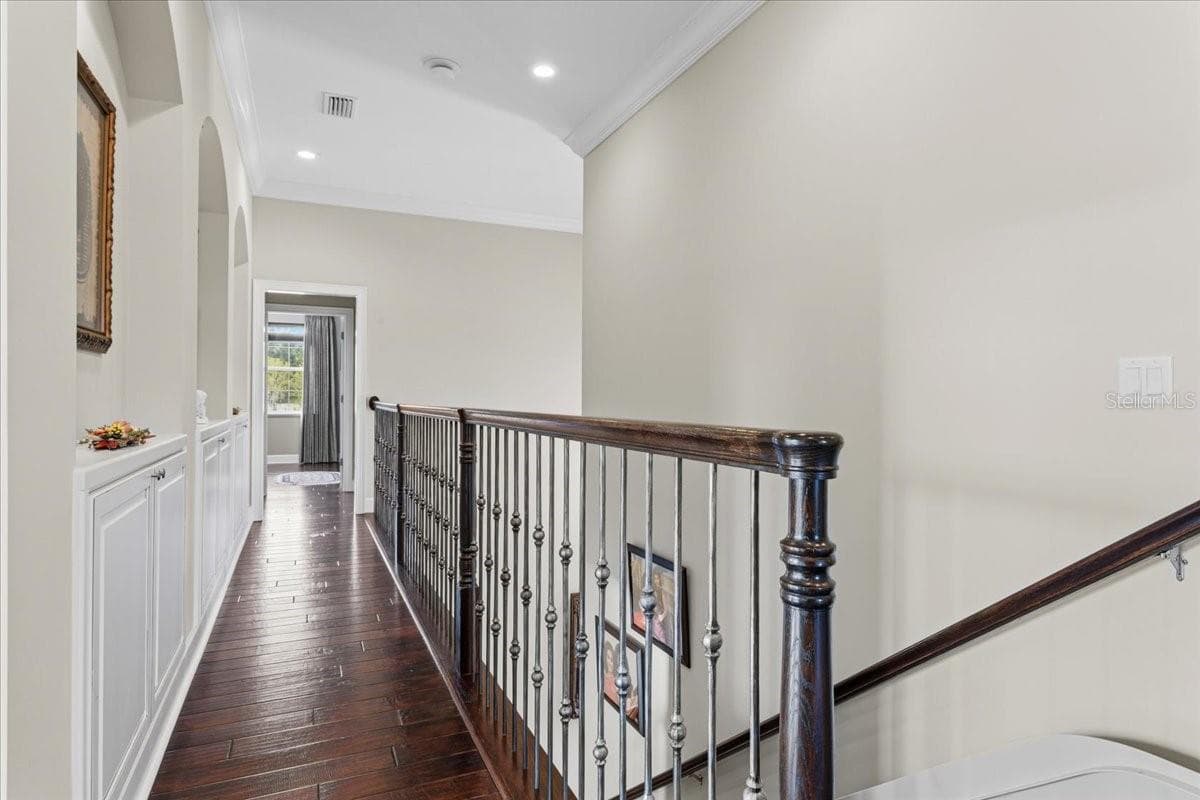 Upstairs landing with custom built-ins - 10401 NW 153RD TER, ALACHUA