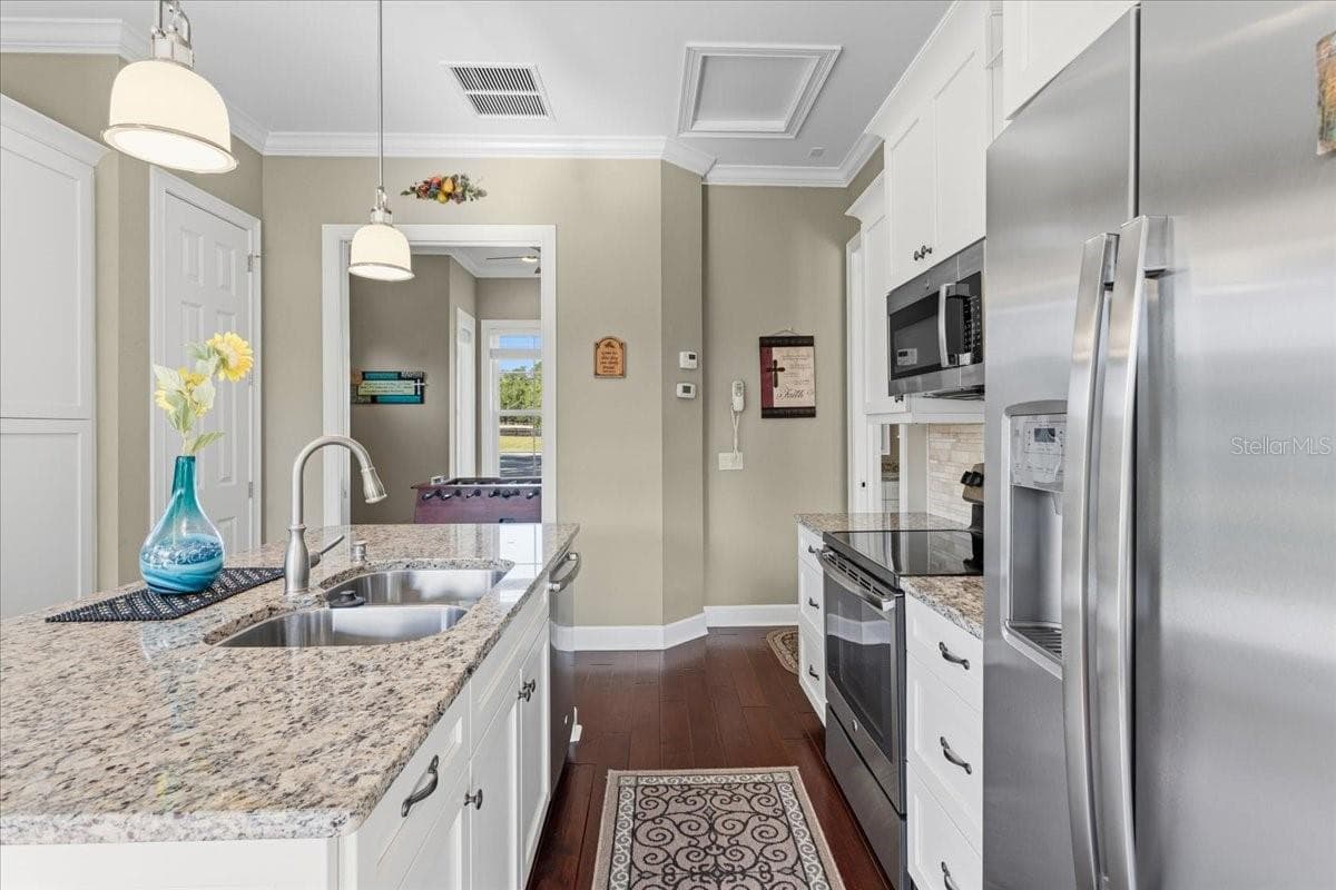 Guest House Kitchen and view of Bedroom #1 - 10401 NW 153RD TER, ALACHUA