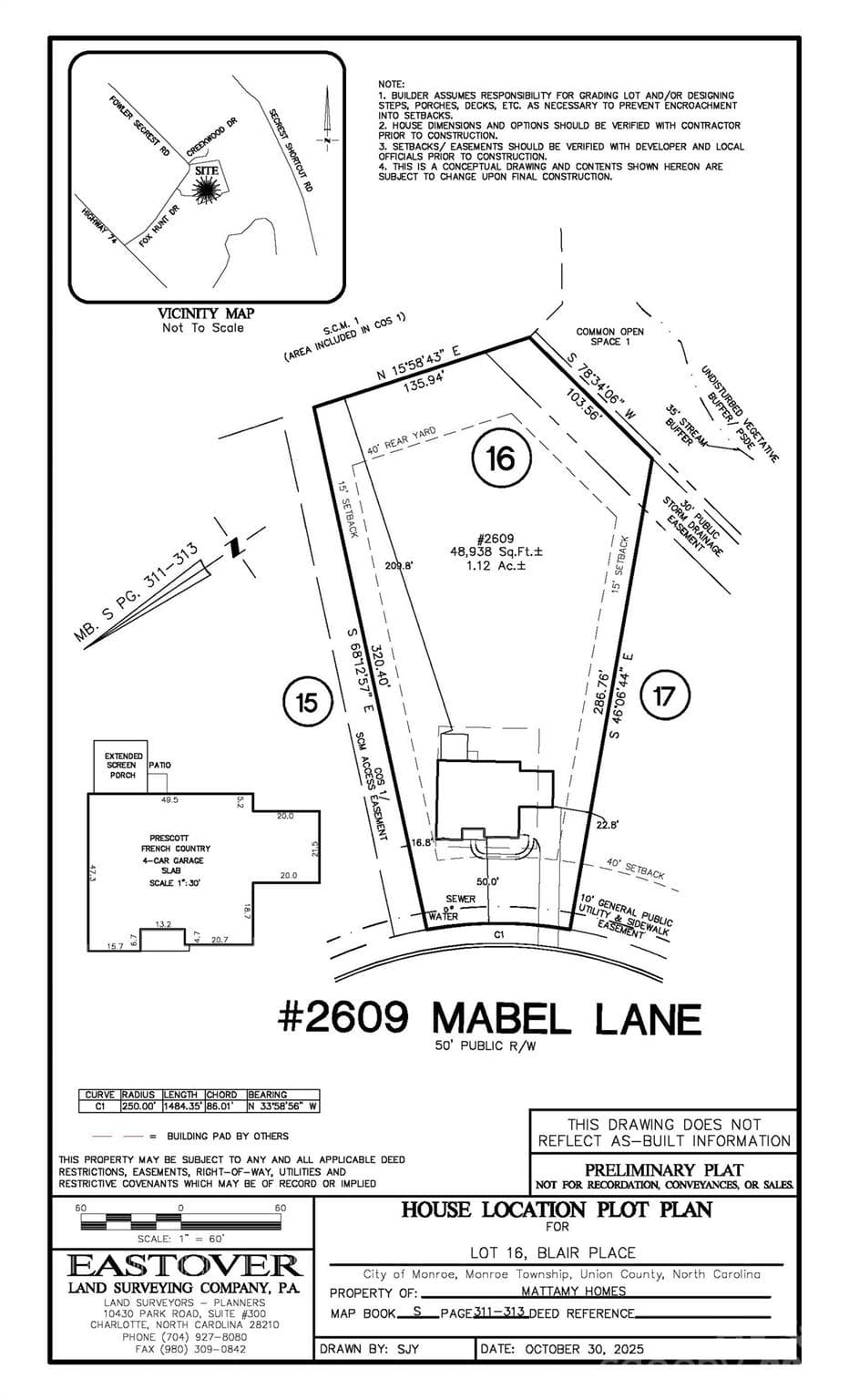 Preliminary Plot Print - Monroe