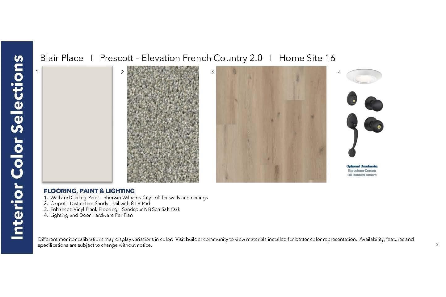 Interior Colors - Monroe