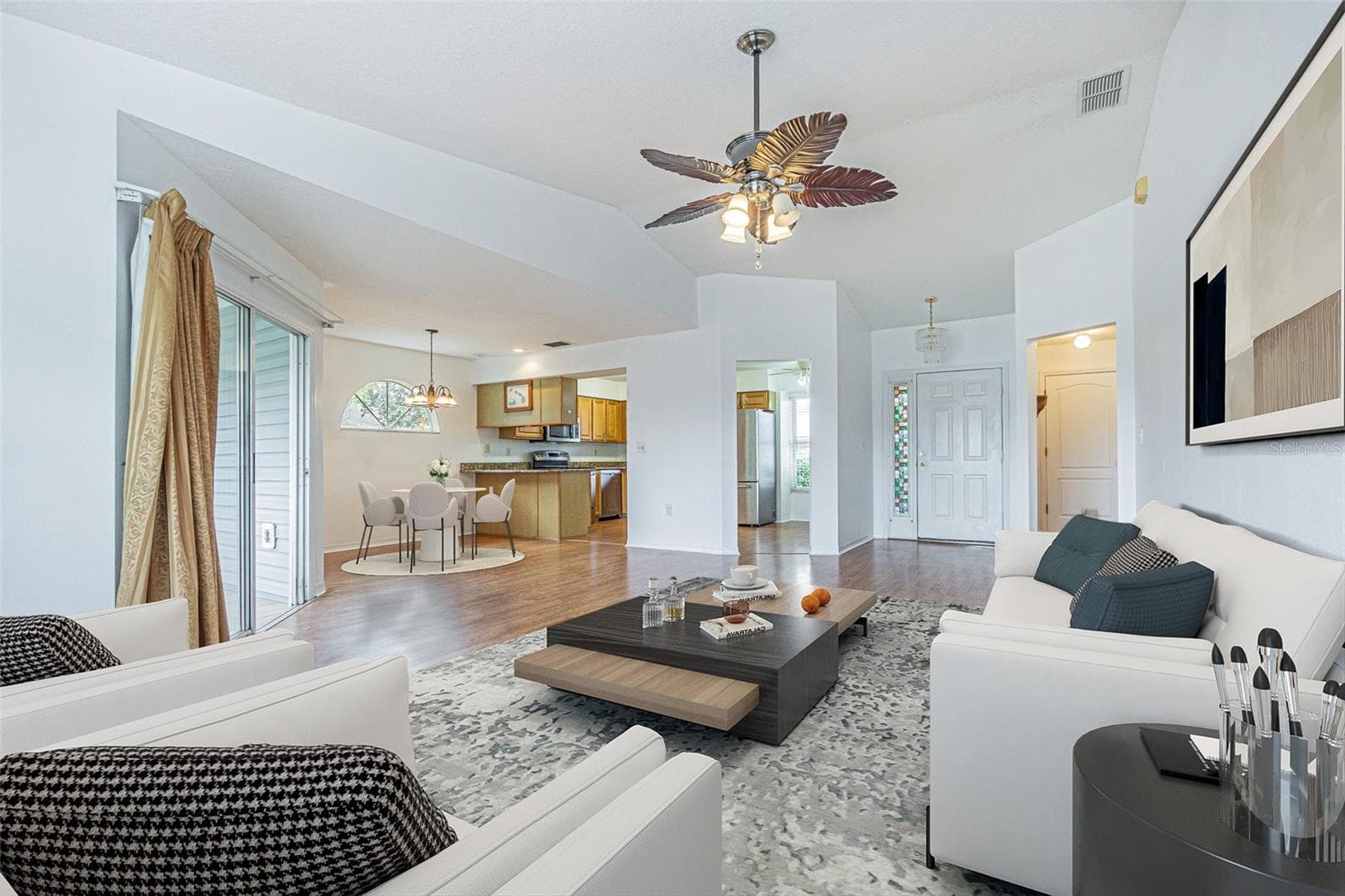 Dining and Living areas OPEN for ease in entertaining! - 11204 COREY PAVIN LN, SAN ANTONIO