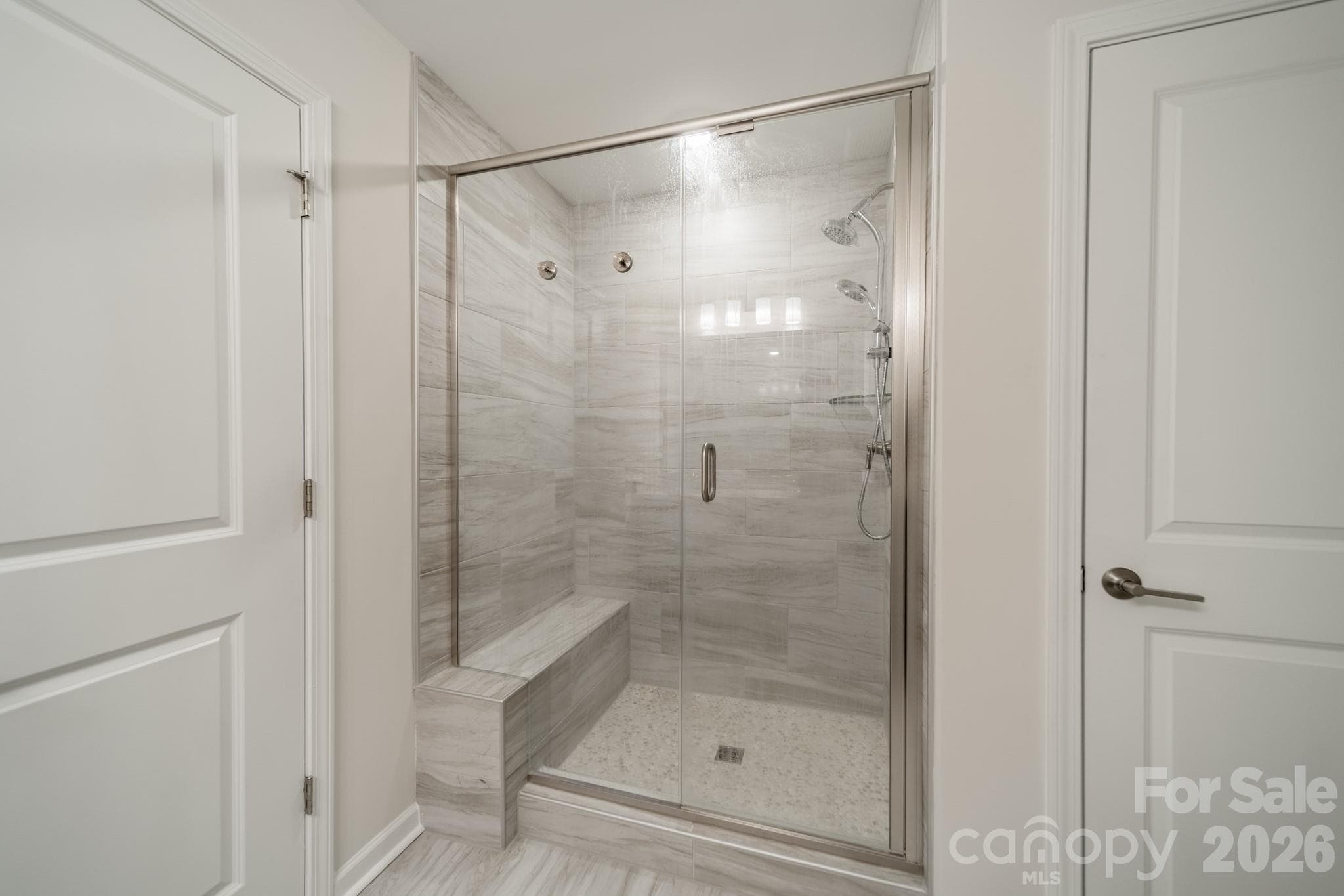 Primary Bathroom Shower - 6012 Chumbley Point Road, Charlotte