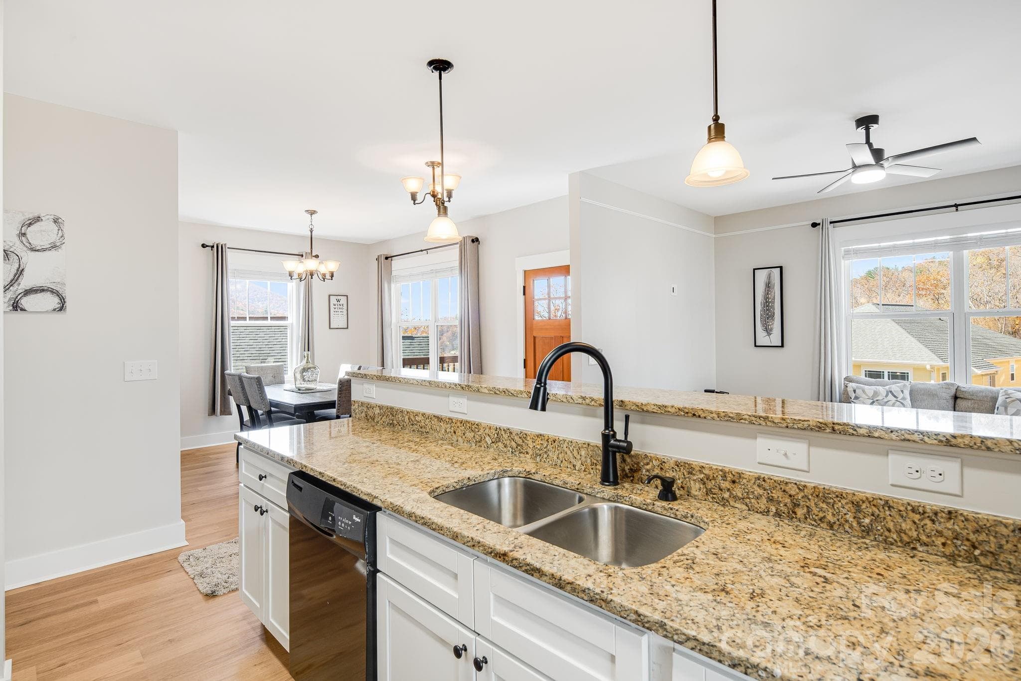 Open Kitchen with Granite Counters - 11 Byrdcliffe Lane, Asheville