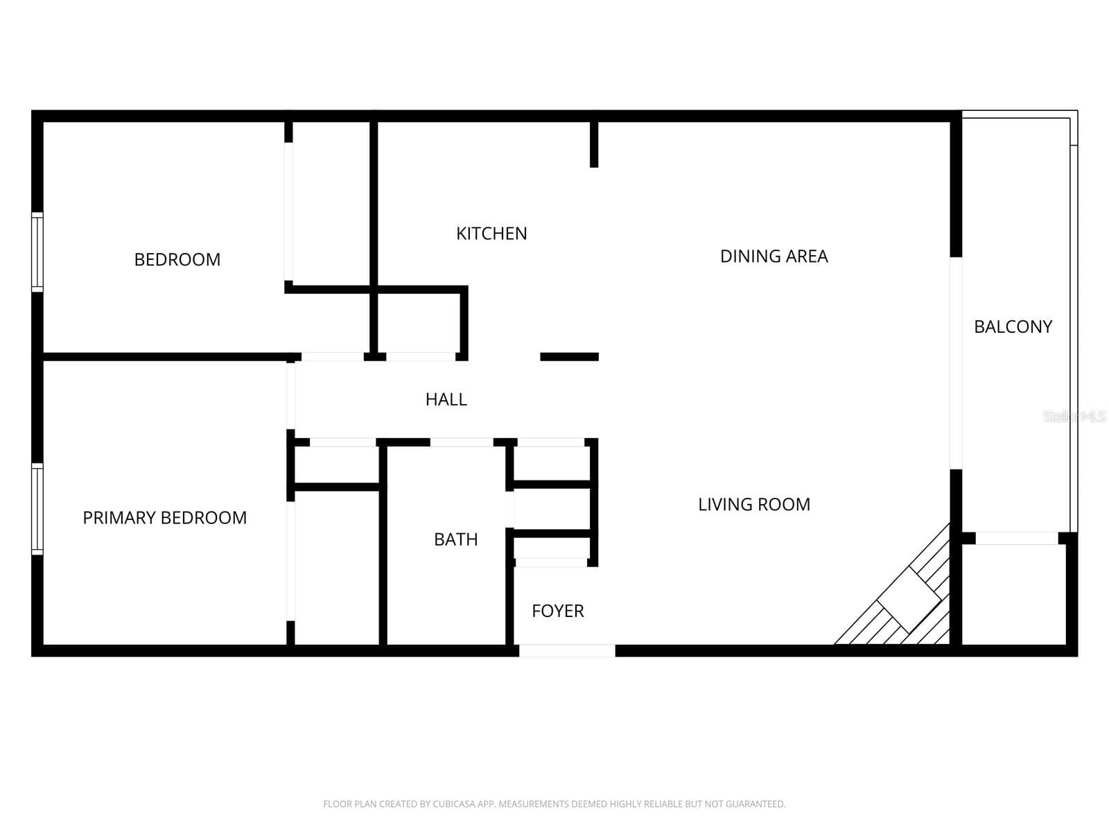 Basic floor plan - 2406 GULF BLVD #204, INDIAN ROCKS BEACH