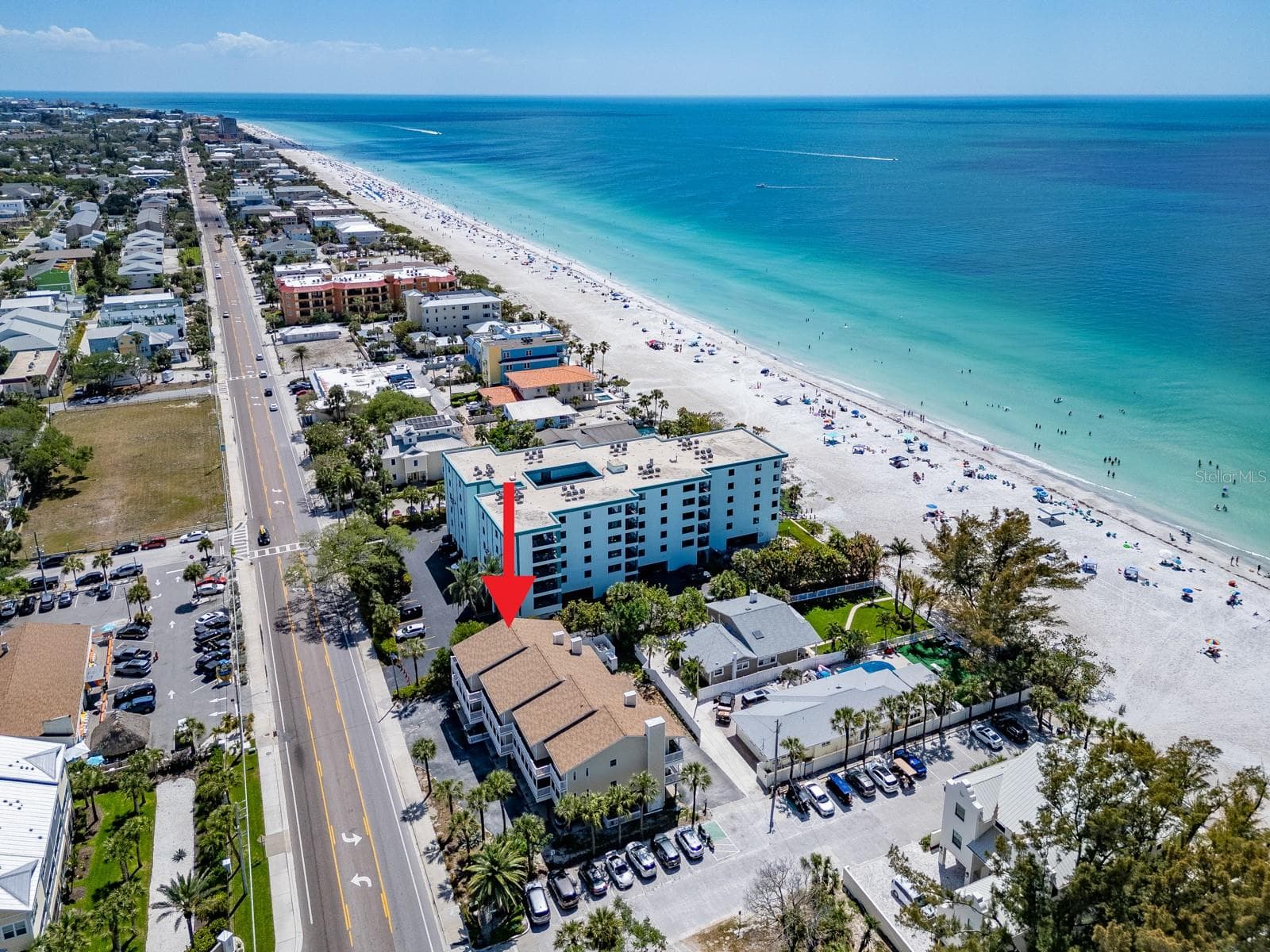 Looking south - 2406 GULF BLVD #204, INDIAN ROCKS BEACH
