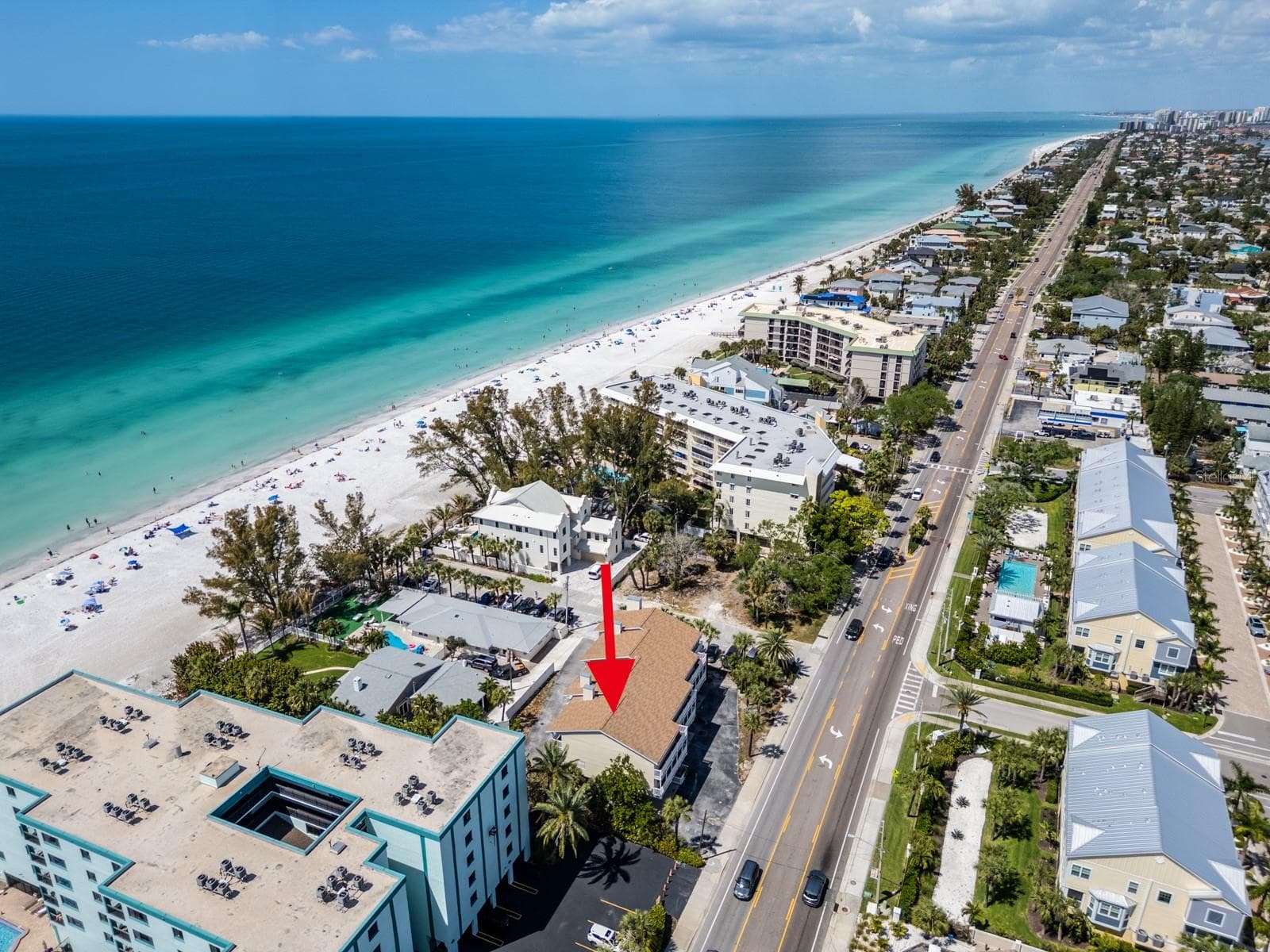Looking north - 2406 GULF BLVD #204, INDIAN ROCKS BEACH
