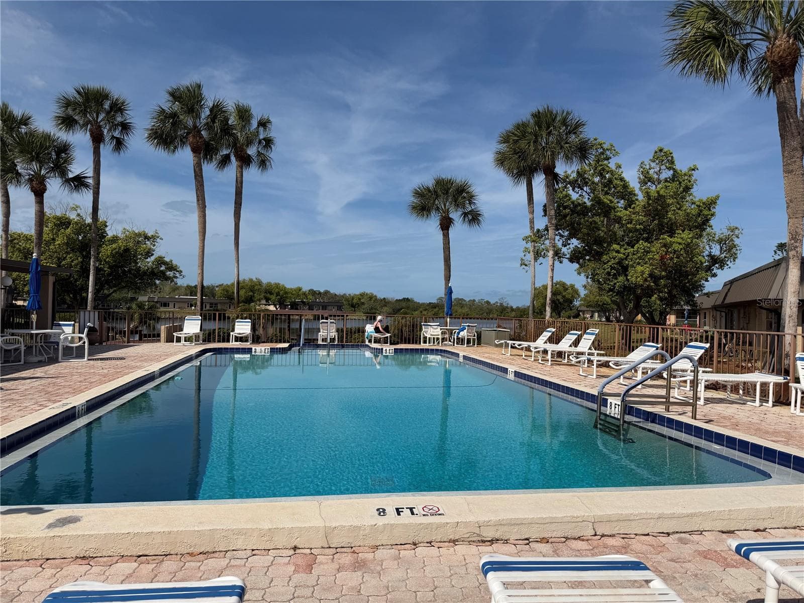 Community Pool Overlooking Pond - 4412 SUNSTATE DR #A, NEW PORT RICHEY