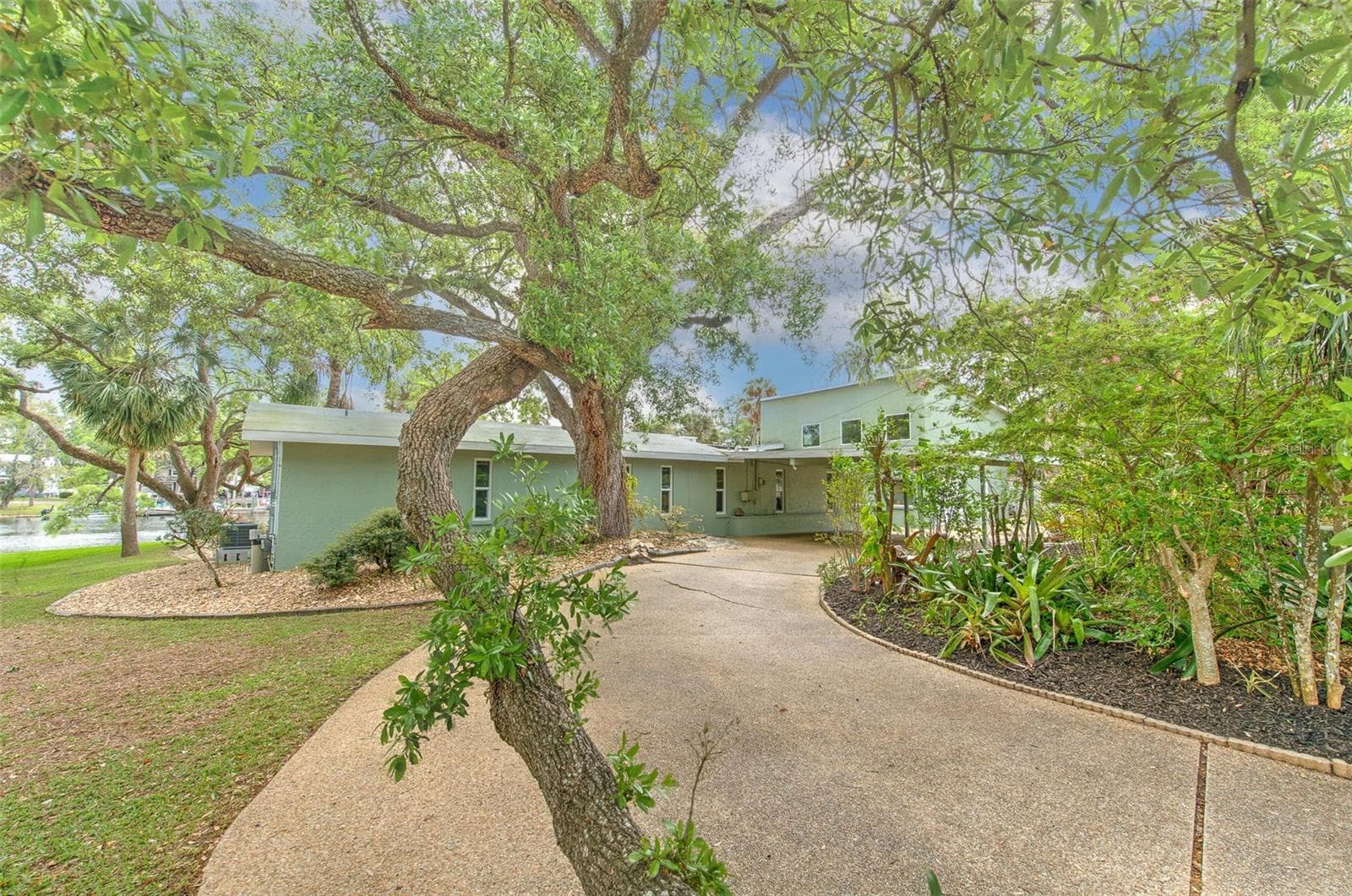 Front left side entrance of circular driveway - 7102 MANDY LN, NEW PORT RICHEY