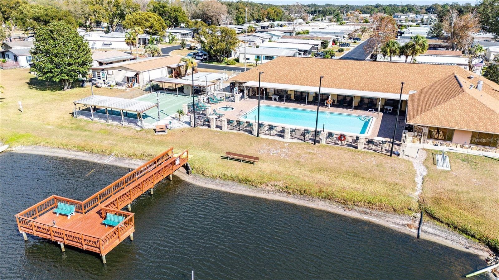 Community dock. - 3210 HICKORY DR, WESLEY CHAPEL