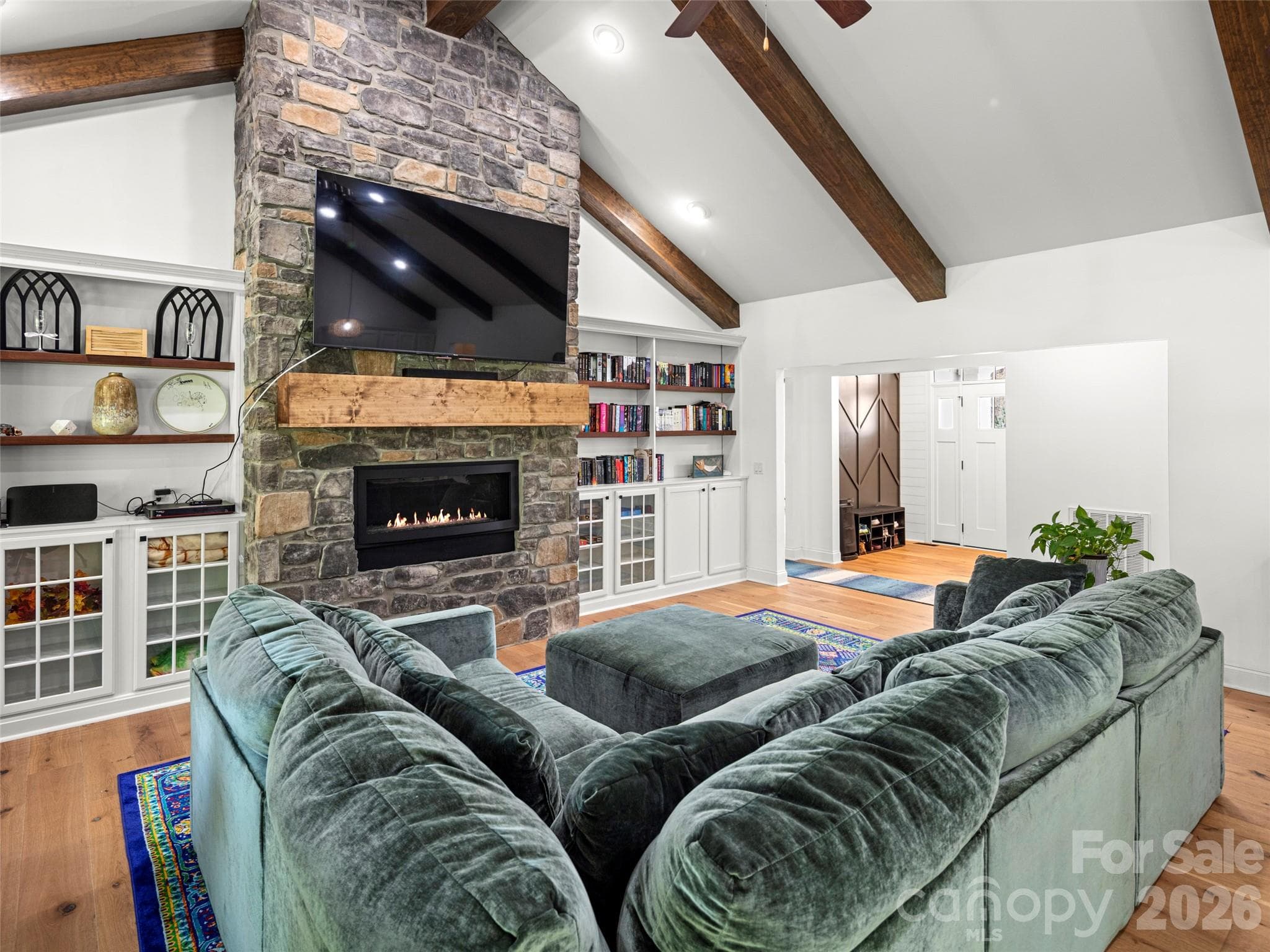 Grand living space fits generously sized furniture - 127 Rockbridge Road, Mills River