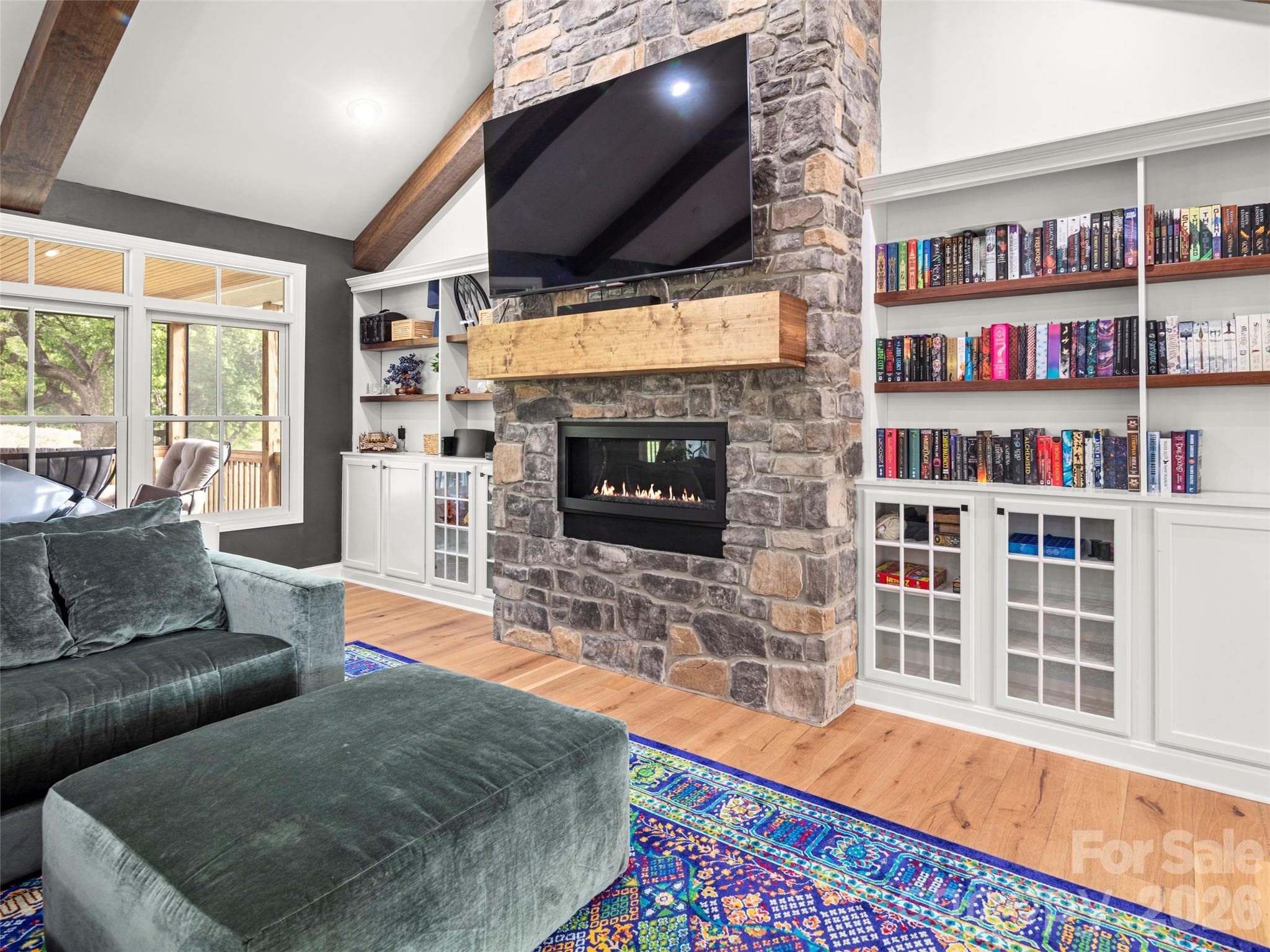 Built-ins for your entire collection - 127 Rockbridge Road, Mills River