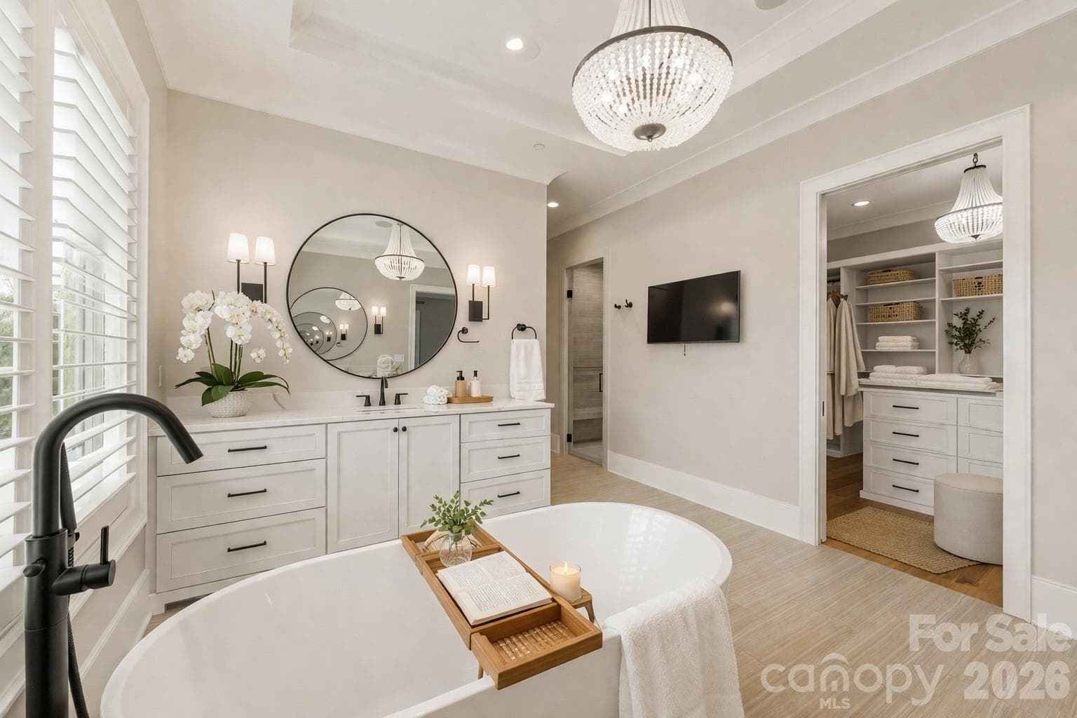 Primary Bathroom and walk in closet - 19329 Watermark Drive, Cornelius